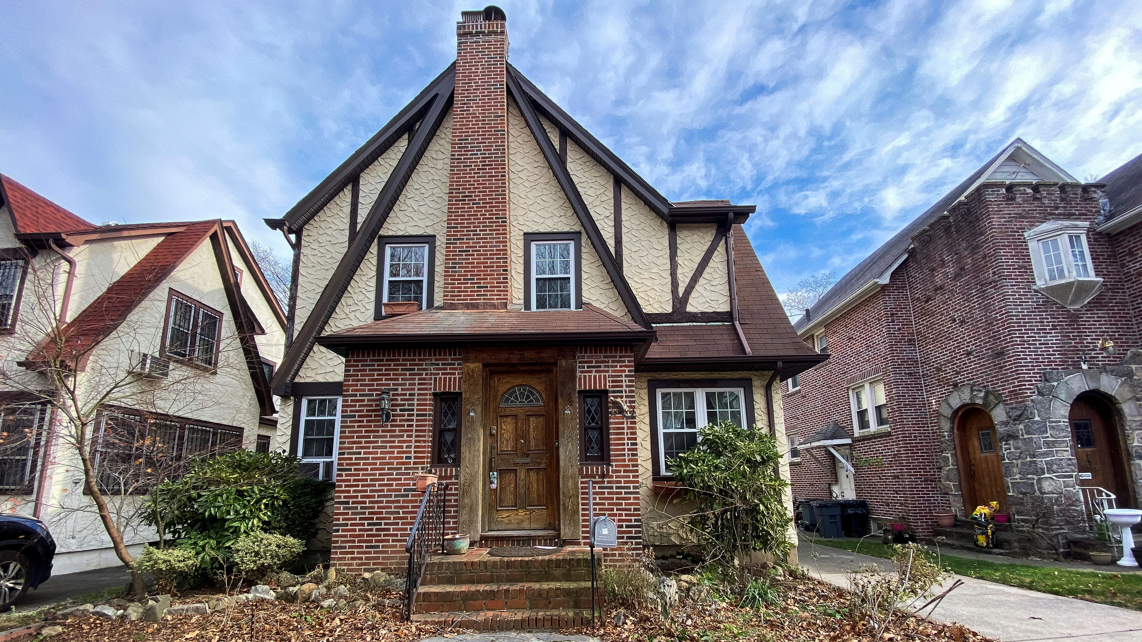 The childhood home of U.S. President Donald Trump is seen in the Jamaica Estates section of Queens borough of New York, U.S., December 9, 2020. REUTERS/Eduardo Munoz