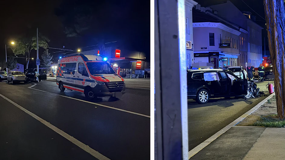 Am Sonntagabend kam es in der Wiener Donaustadt zu einem heftigen Unfall.