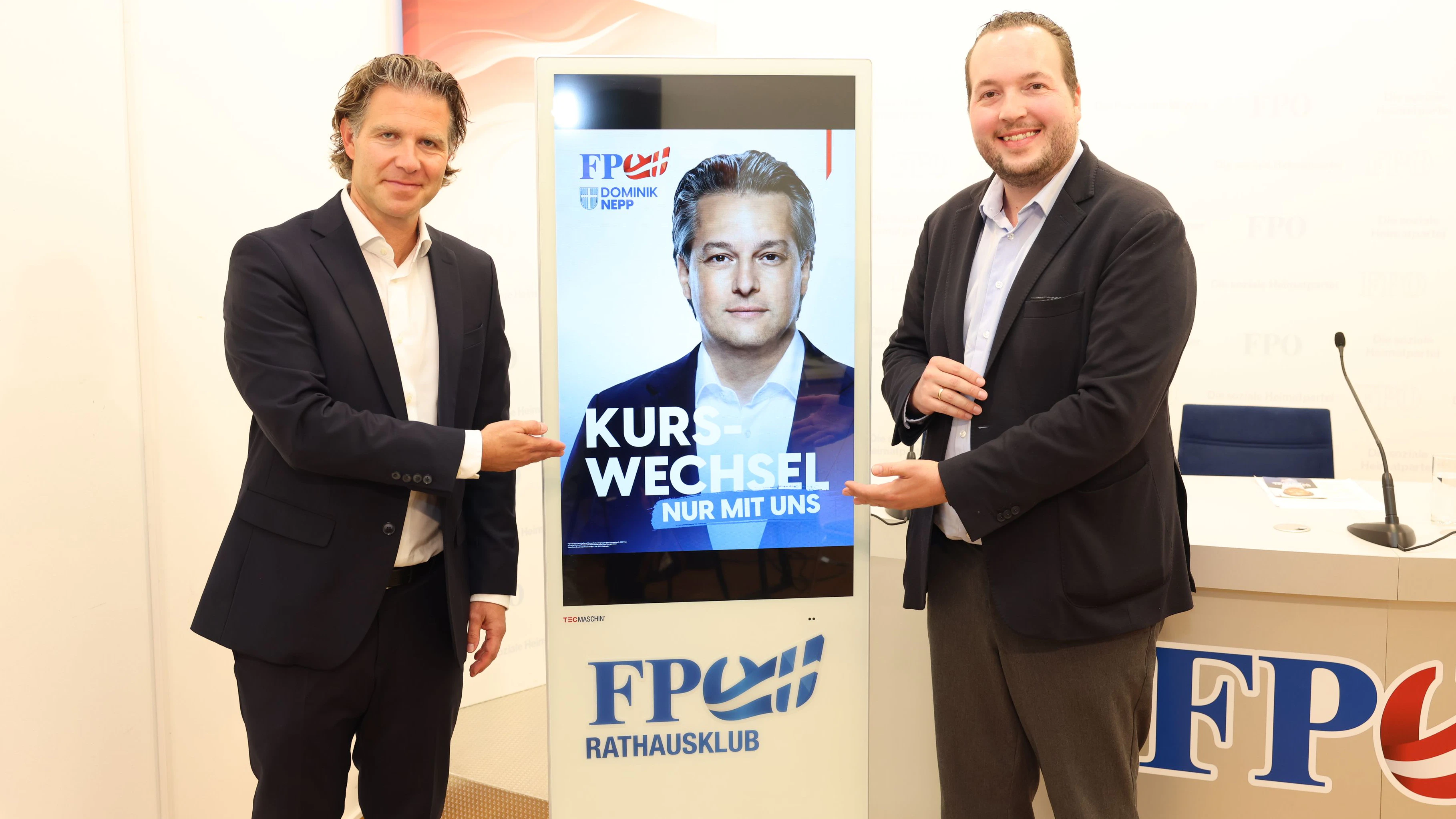 PK FPÖ Wien Herbstprogramm mit Brucker, Stumpf