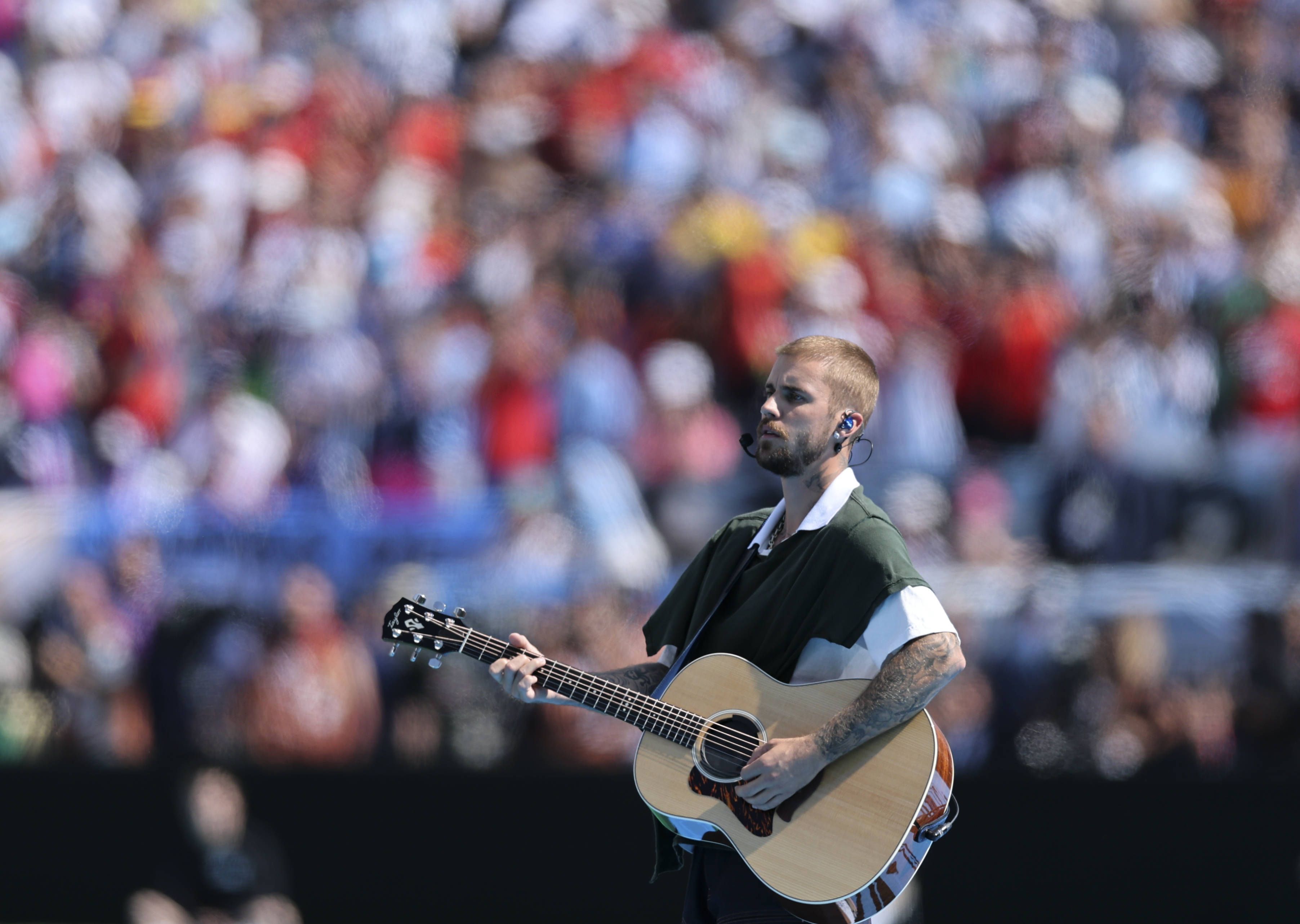 Justin Bieber trat zuletzt im Finale der Fußball-WM auf.