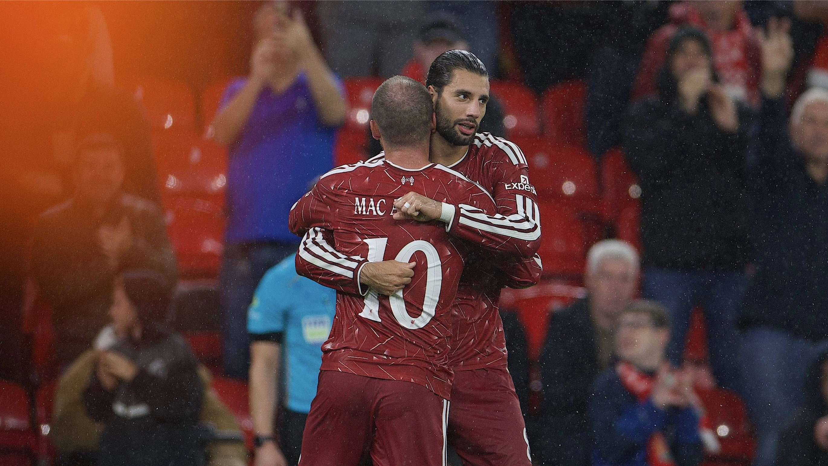 Großer Jubel bei den Liverpool-Stars. 