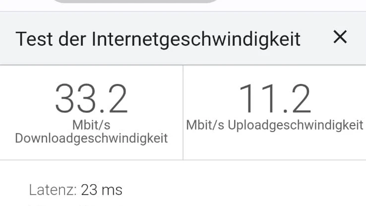 Im Landeanflug nahm die Internetgeschwindigkeit ab.