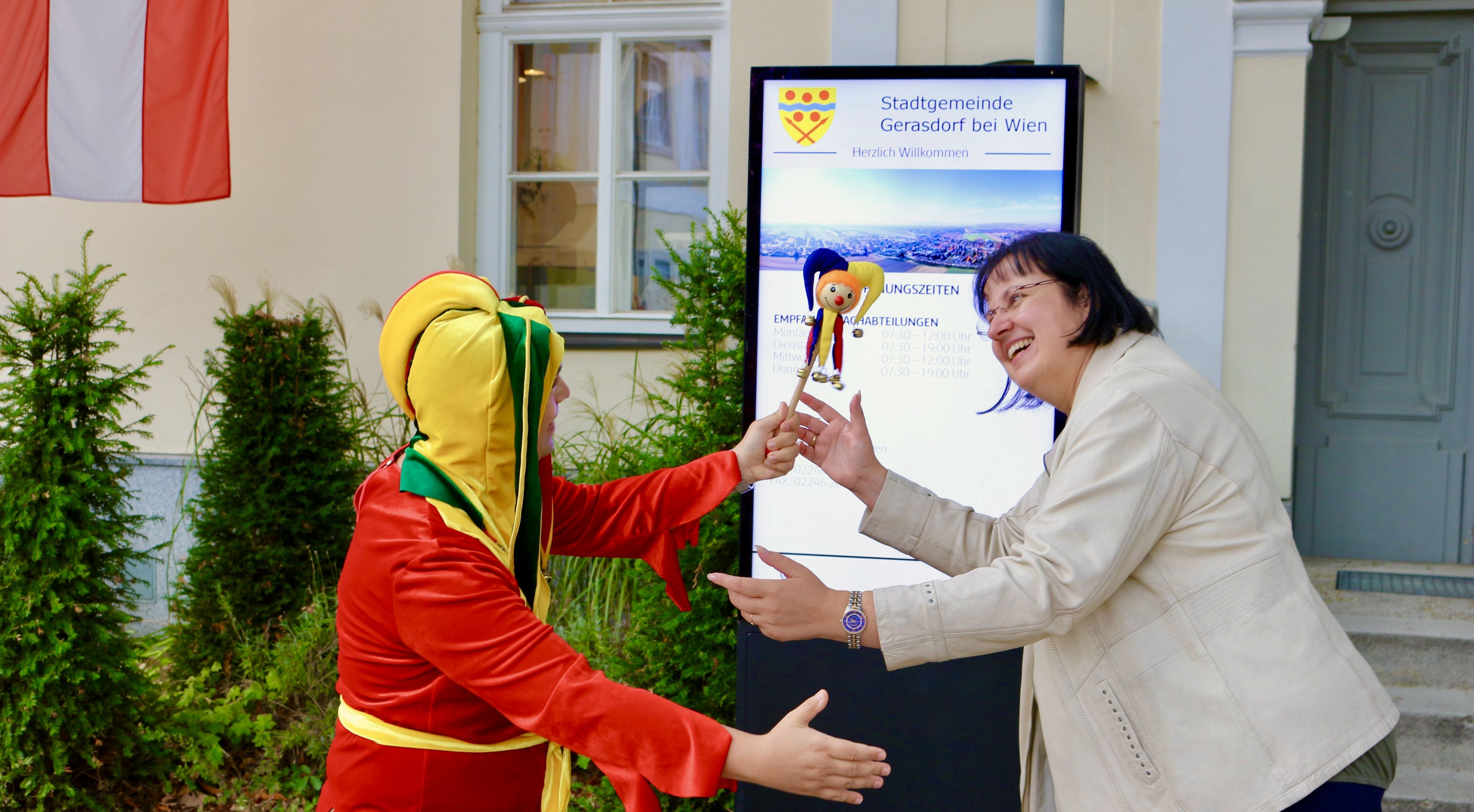 In Gerasdorf geht der Clown um.