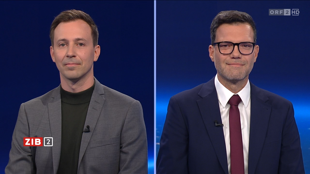 Die Bildungssprecher von ÖVP und SPÖ, Nico Marchetti und Heinrich Himmer, in der 