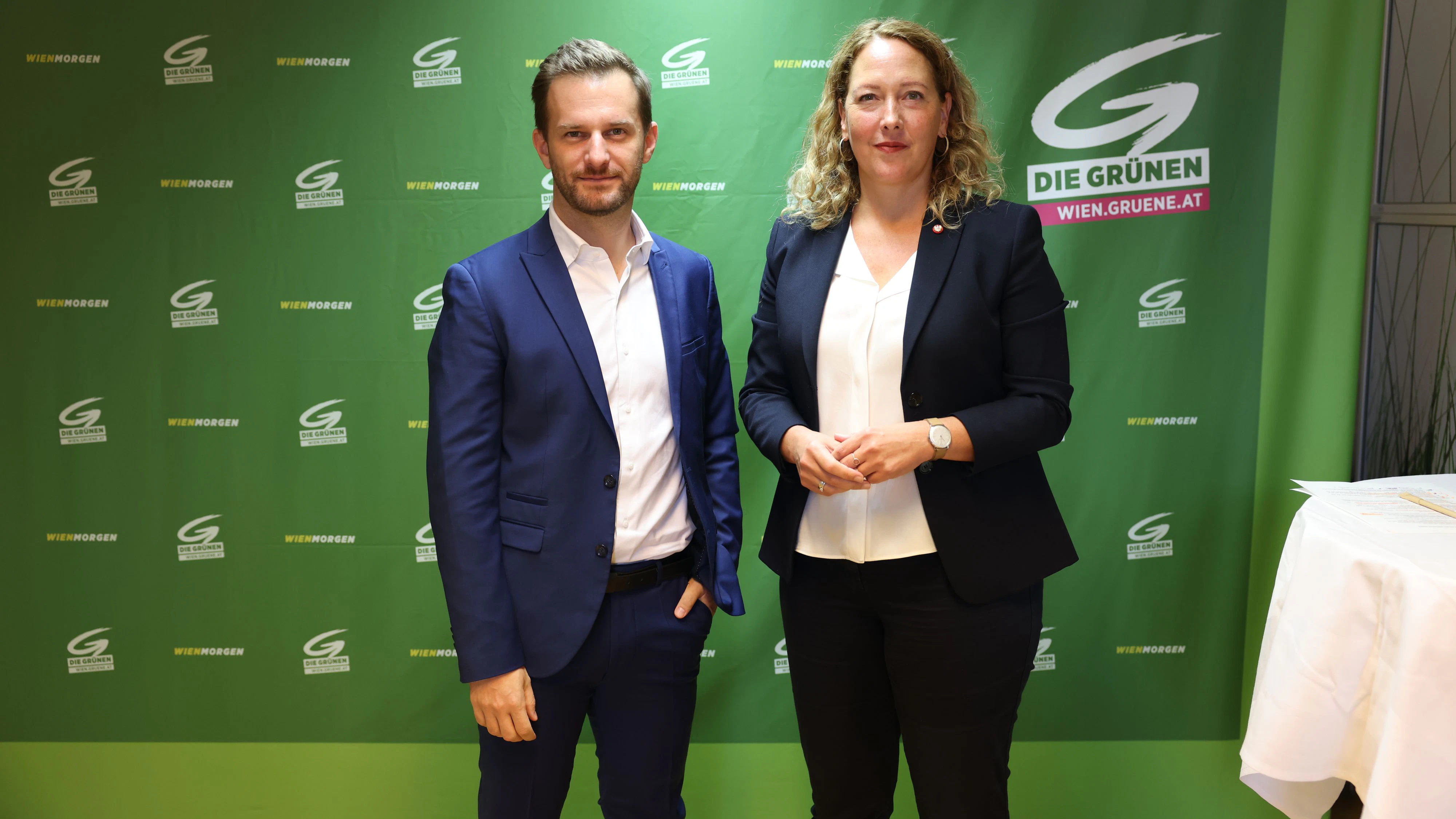 PK, Grüne Wien Herbst-Programm, Peter Kraus und Judith Püringer