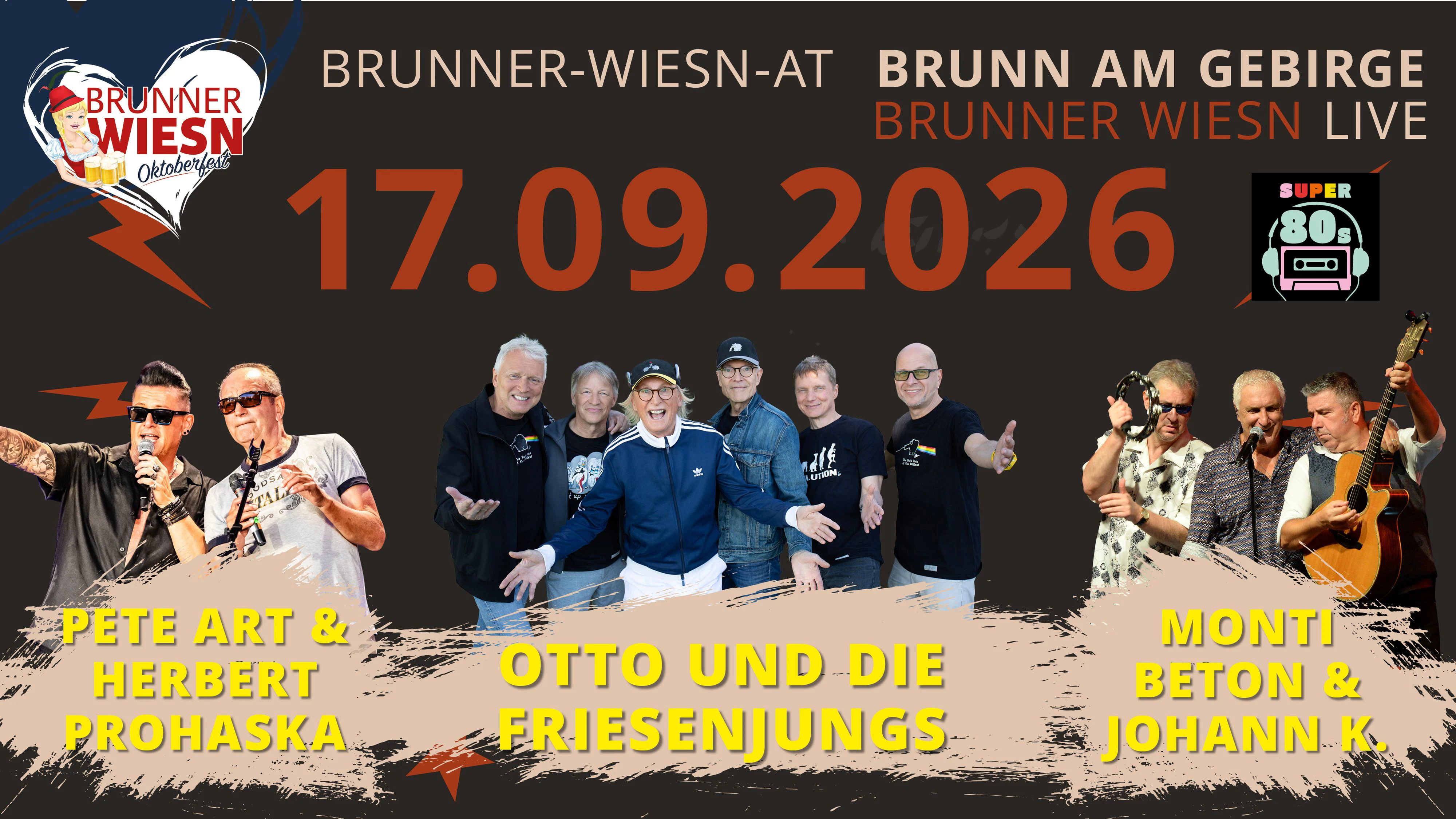 Die Main-Acts auf der Brunner Wiesn am 17.09