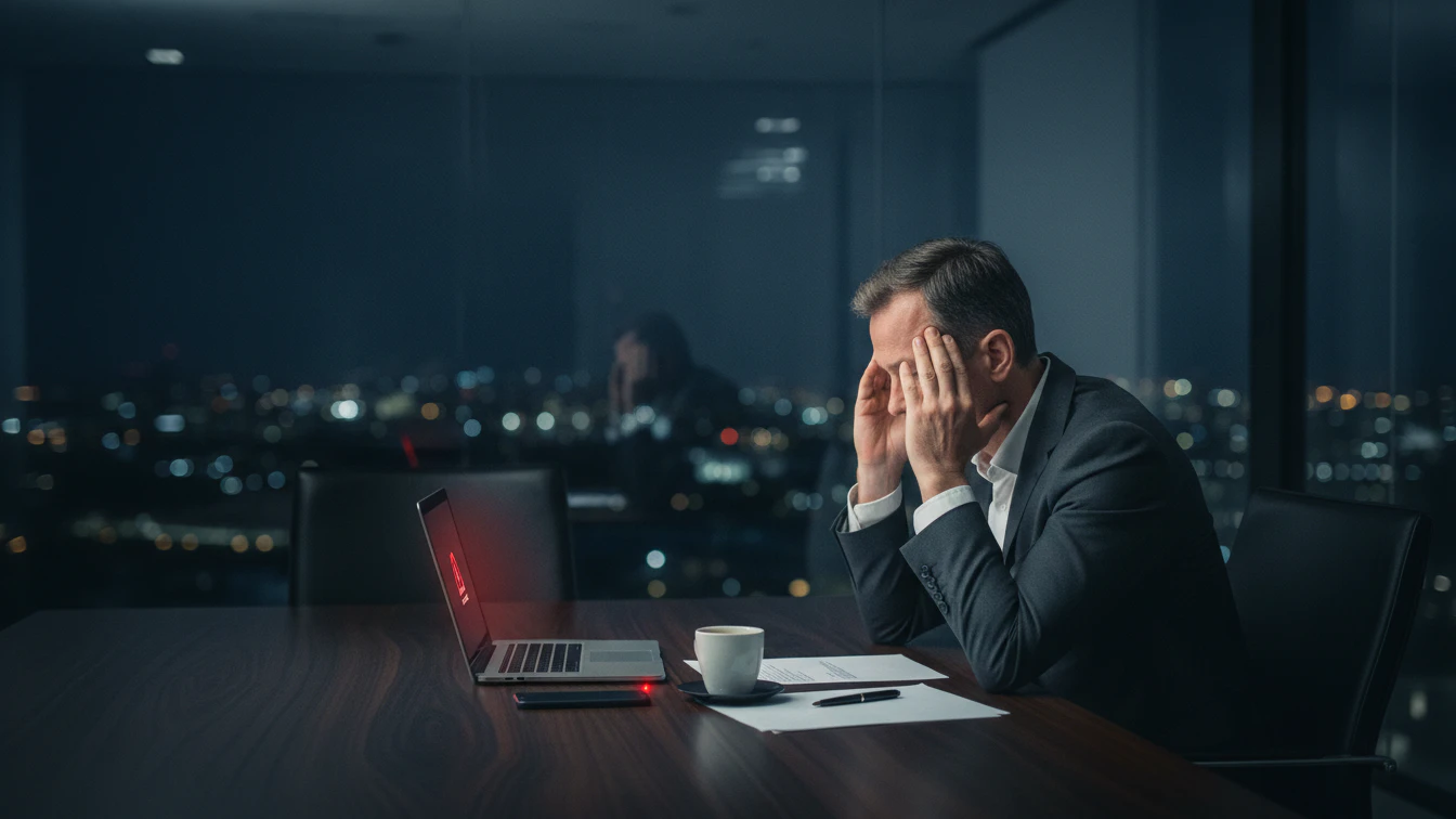 Deutsche CEOs haben hohe psychische Belastung durch Cyber-Angriffe – bis zum Burnout.
