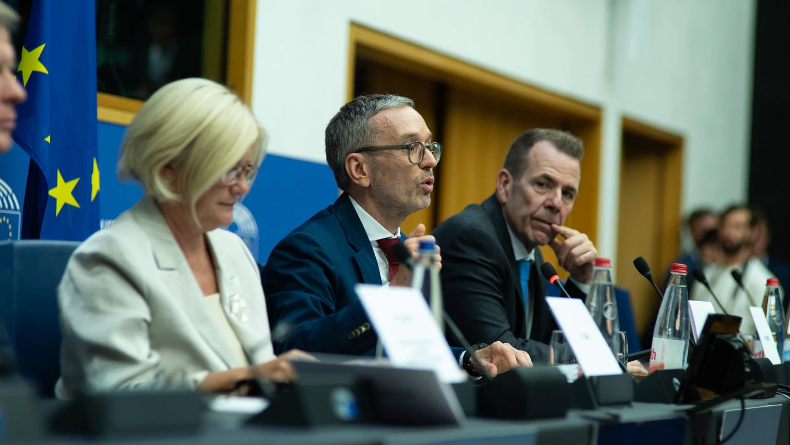 Kinga Gál, Herbert Kickl, Harald Vilimsky.