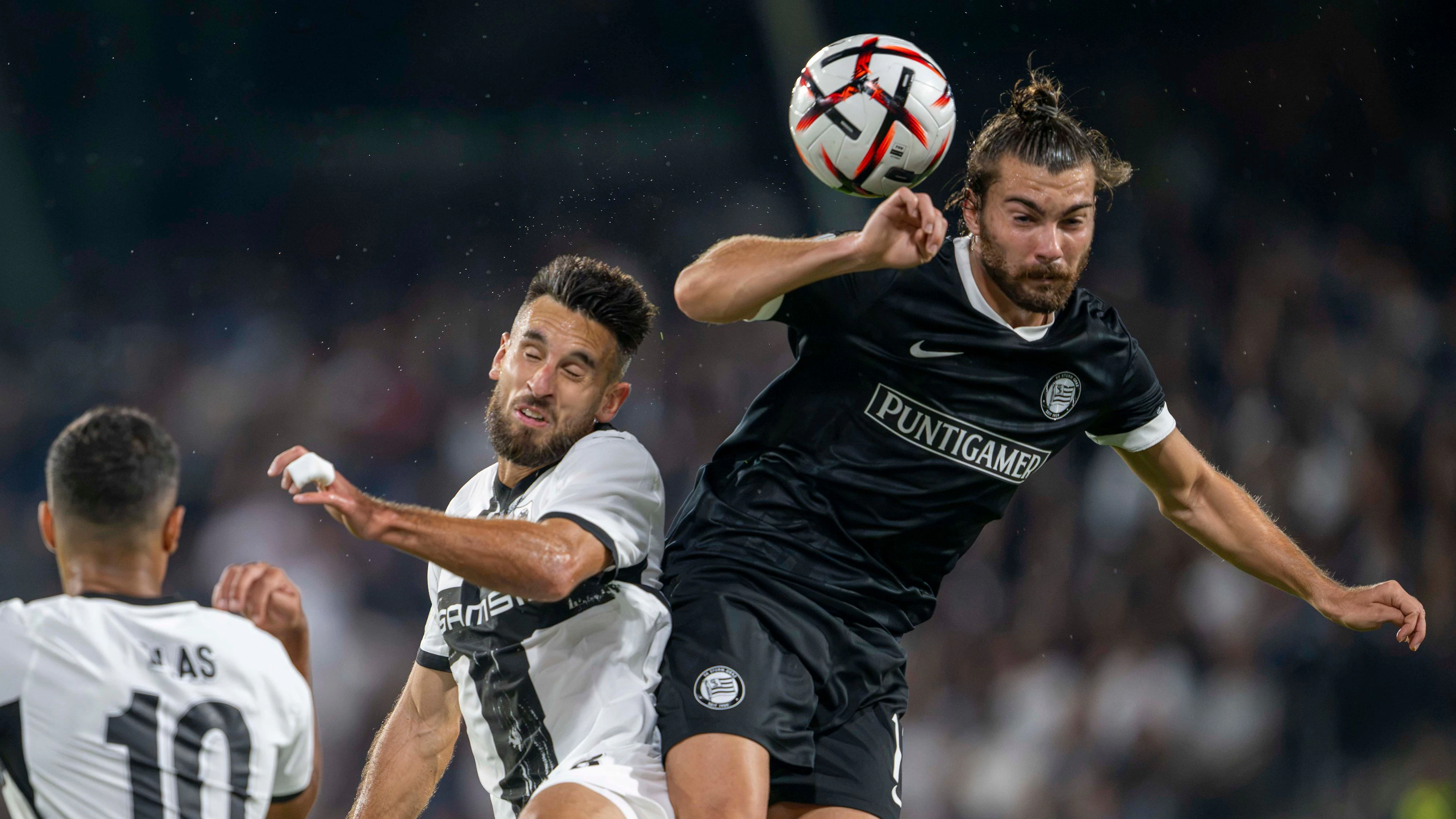 Sturm Graz im Europa-League-Duell gegen Stade Rennes. 