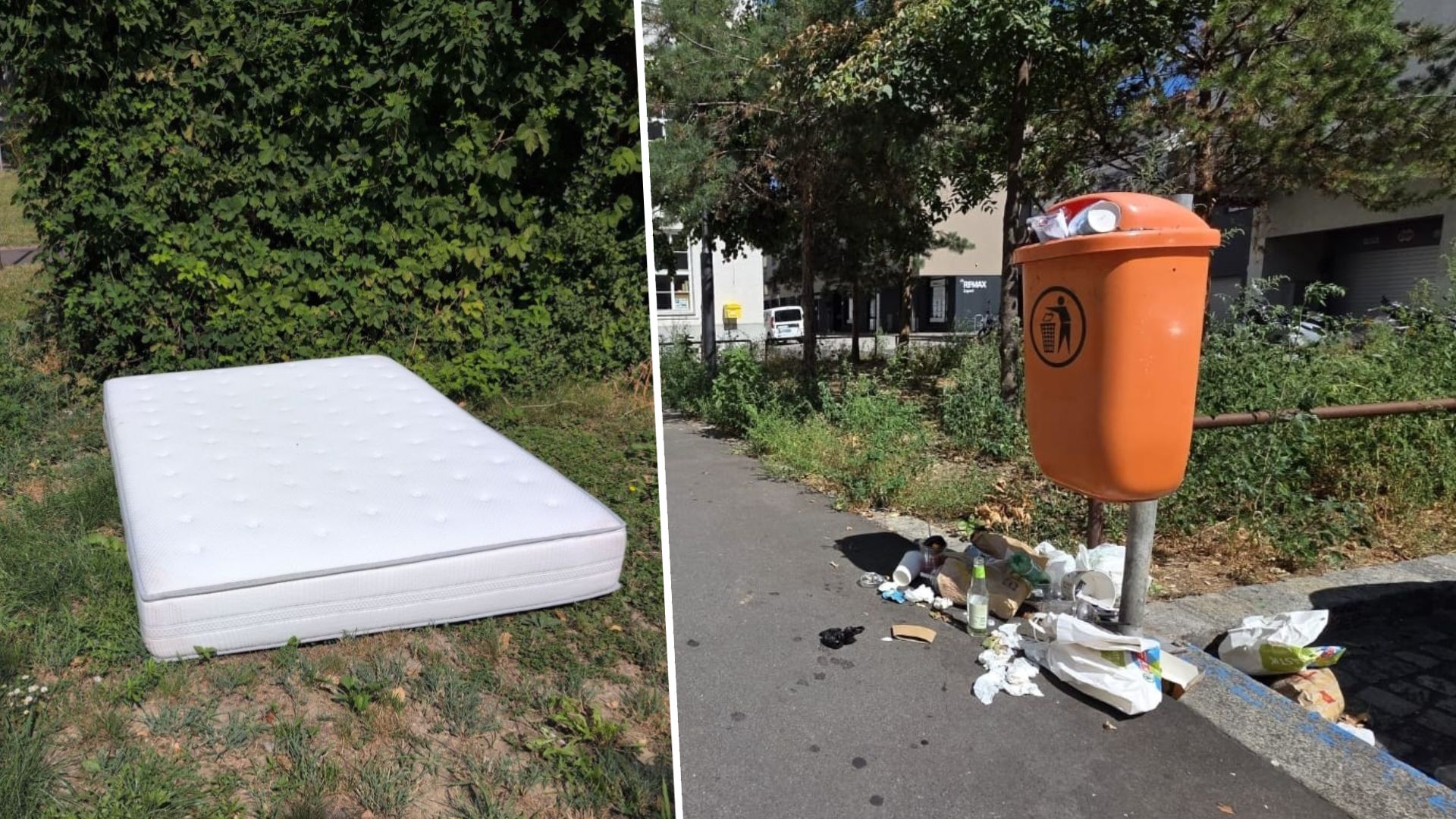 Heute.at - Laufend Beschwerden – Mistkübel in Stadt quellen über