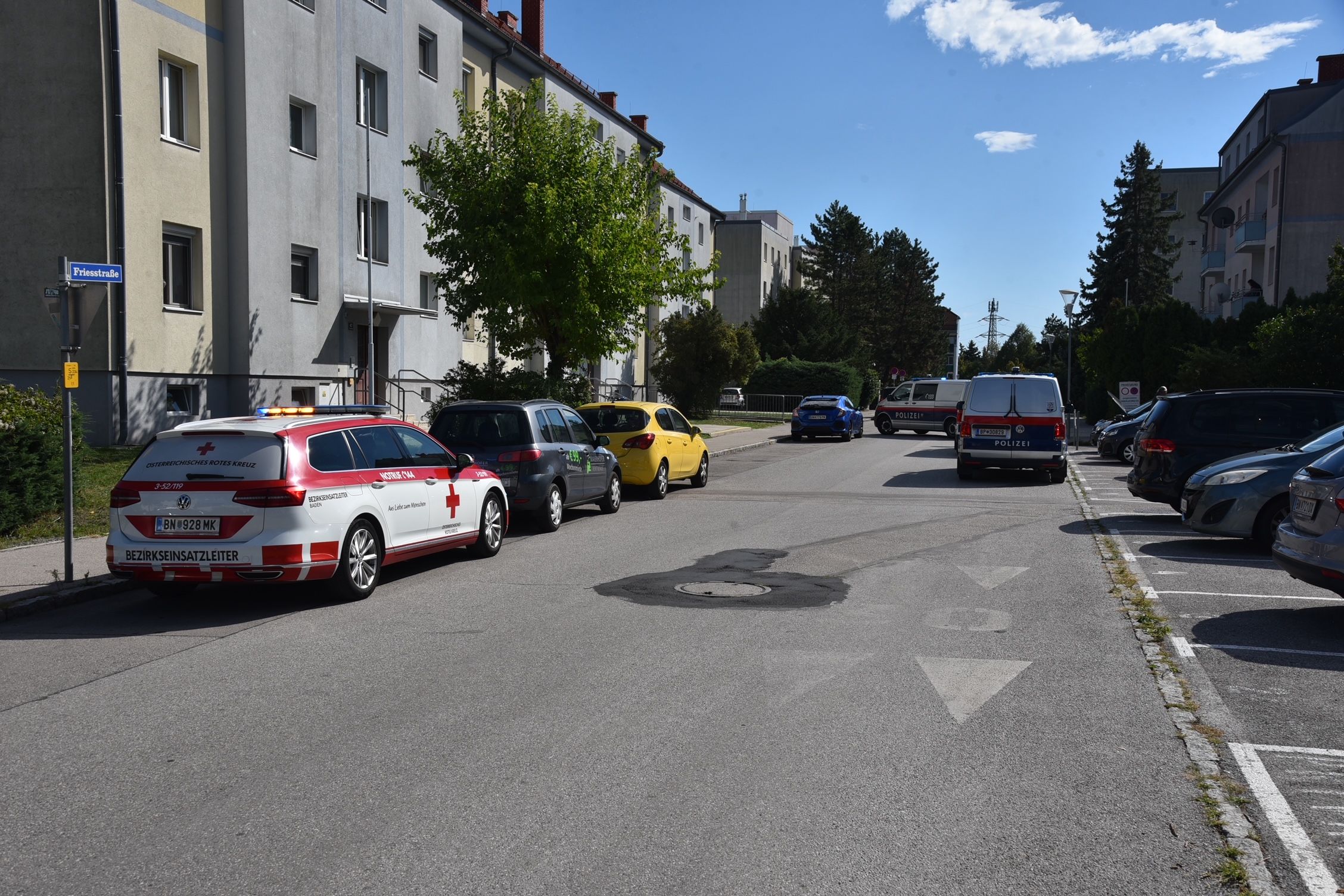 Großeinsatz in Bad Vöslau