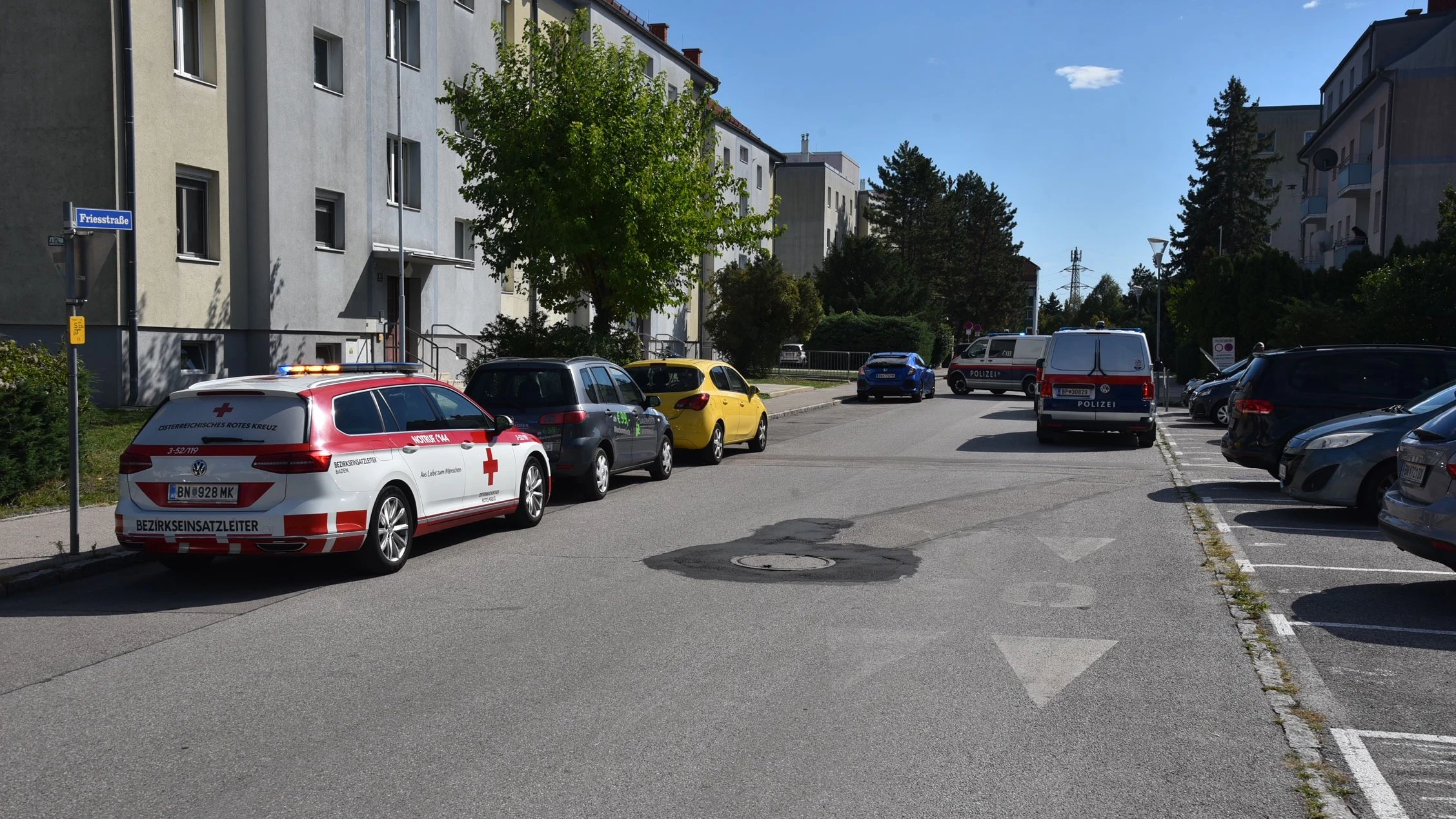 Großeinsatz in Bad Vöslau
