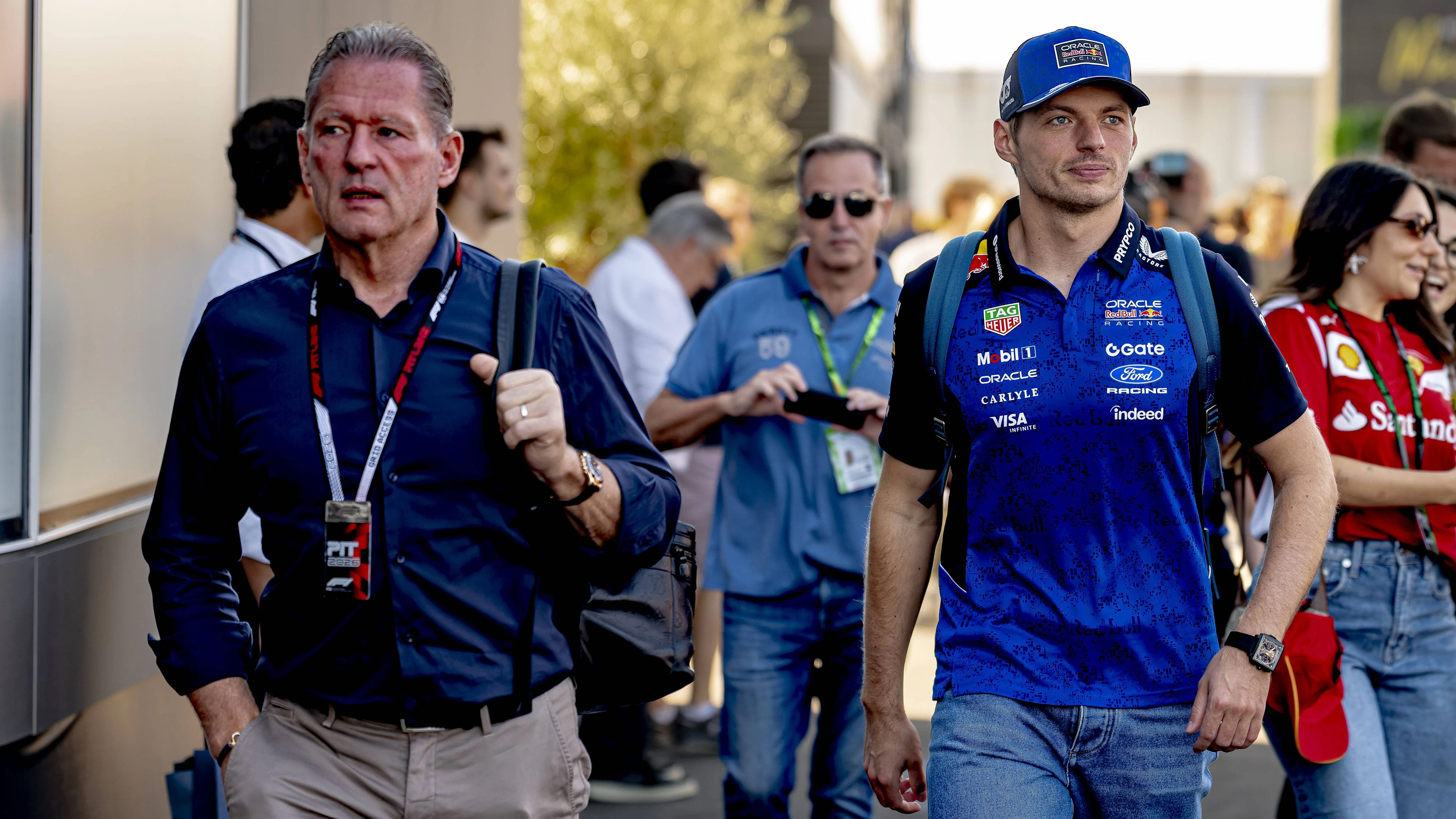 Papa Jos Verstappen und Star-Fahrer Max Verstappen. 