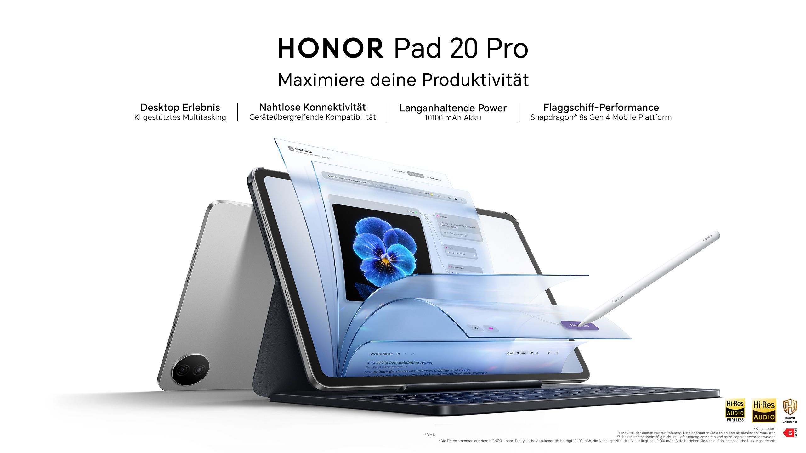 Honor erweitert seine Tablet-Reihe mit drei neuen Modellen.