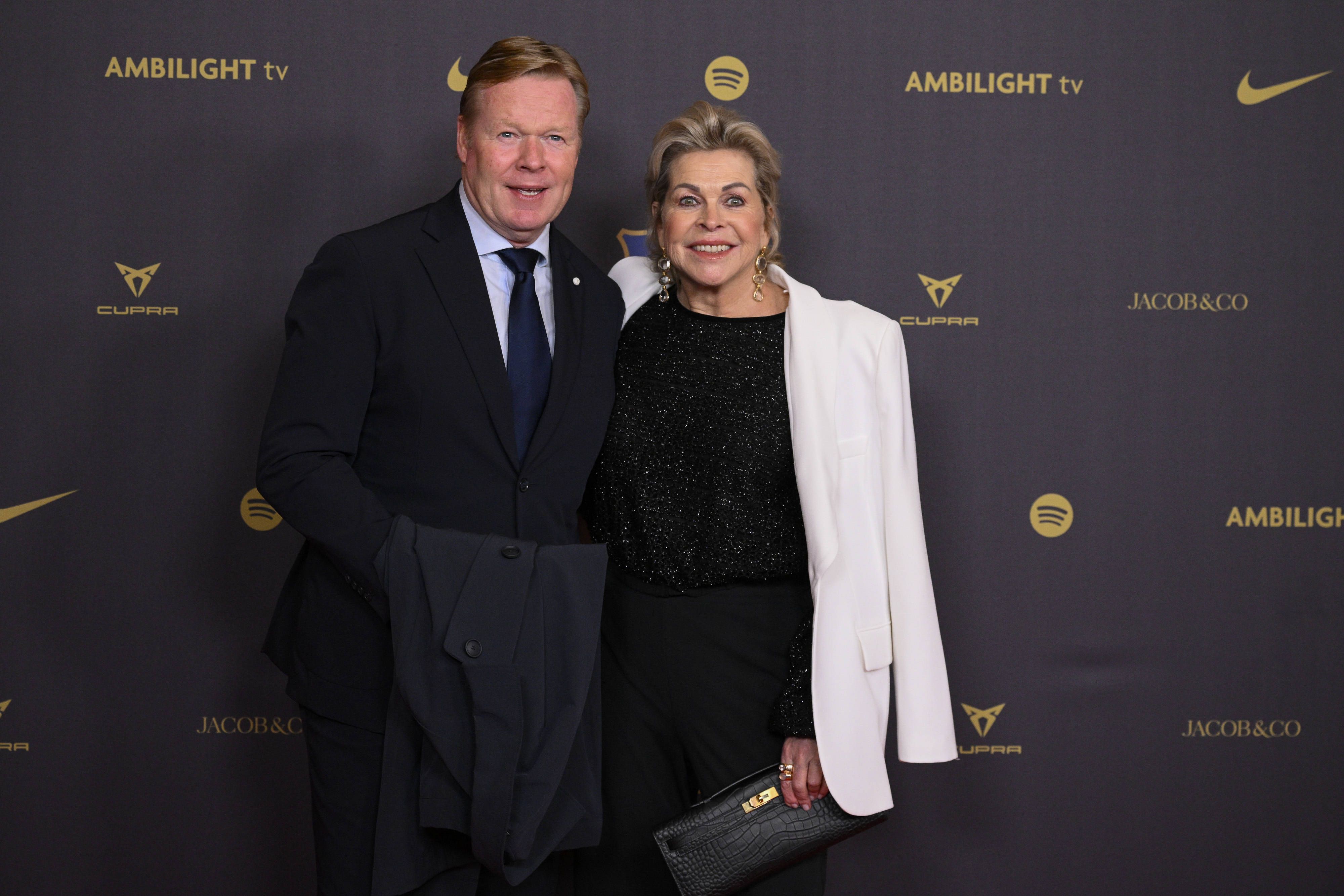 Ronald Koeman und seine verstorbene Frau Bartina.
