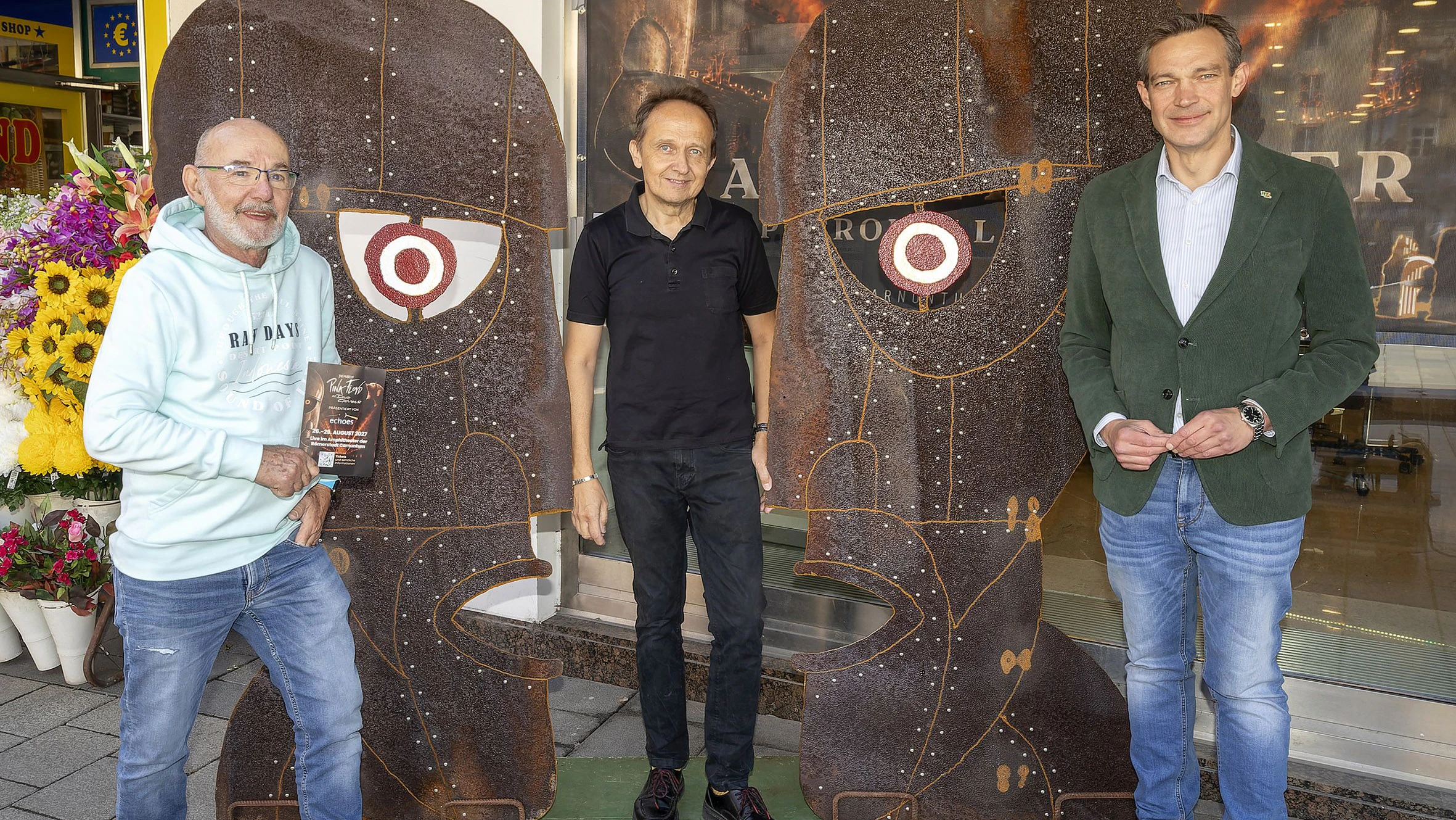Peter Mistlbacher, Peter Maurer und Stadtrat Philipp Gruber