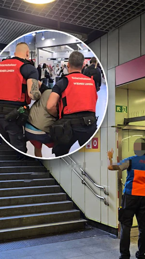 Biss-Attacke am Wiener Hauptbahnhof: 44-Jähriger beißt Security bei Eskalation, Polizei erstattet Anzeige wegen Körperverletzung. Aktuelle News.