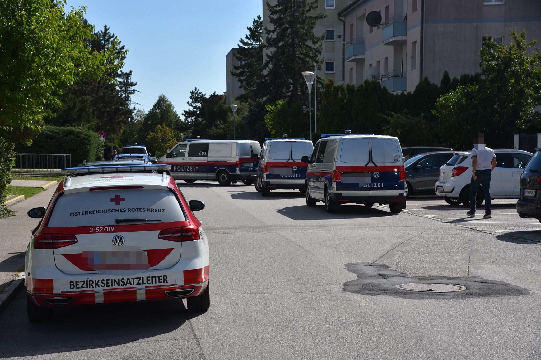 Großer Polizeieinsatz in Bad Vöslau am Mittwoch, 16. September, 2026.