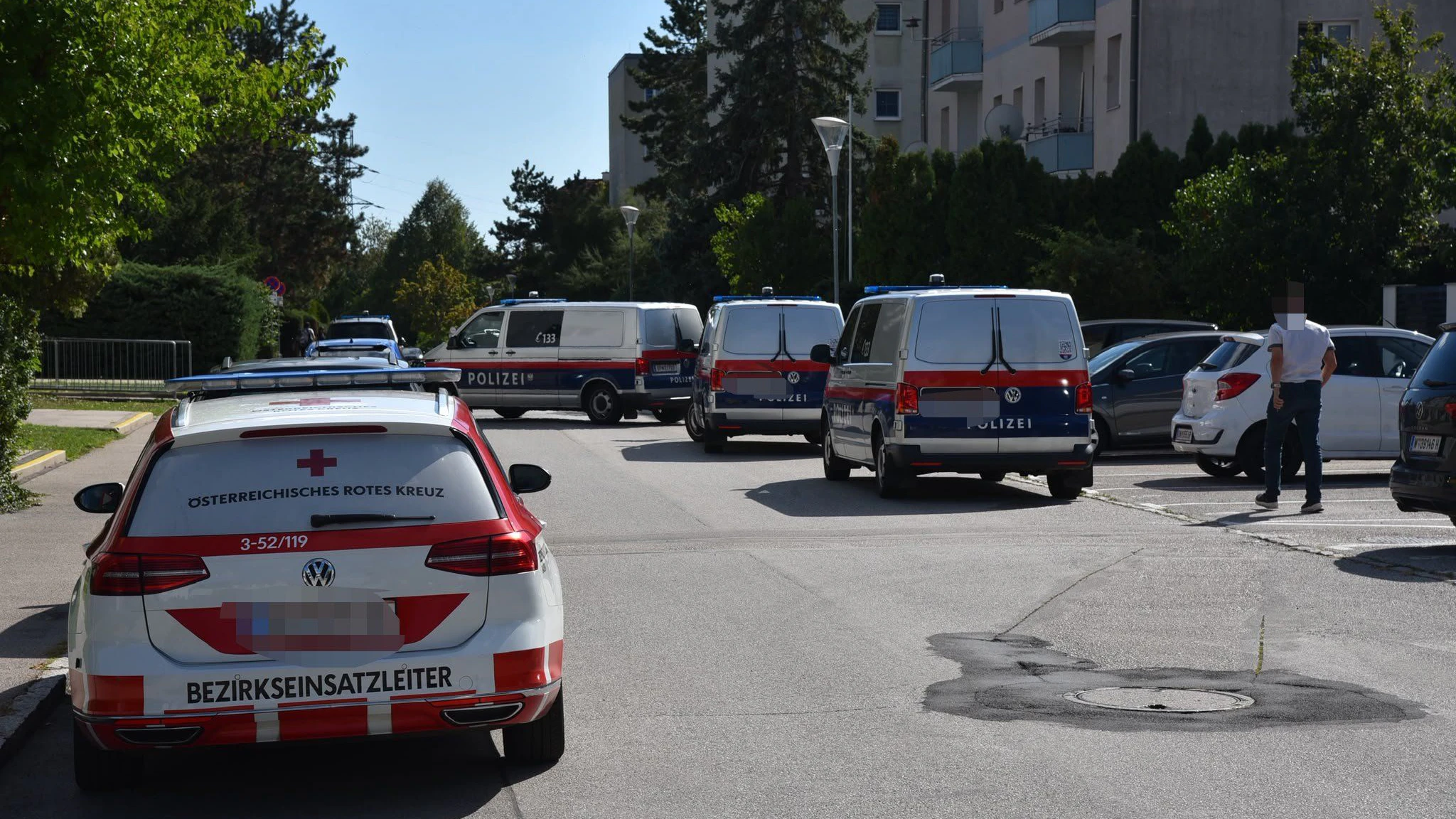 Großer Polizeieinsatz in Bad Vöslau