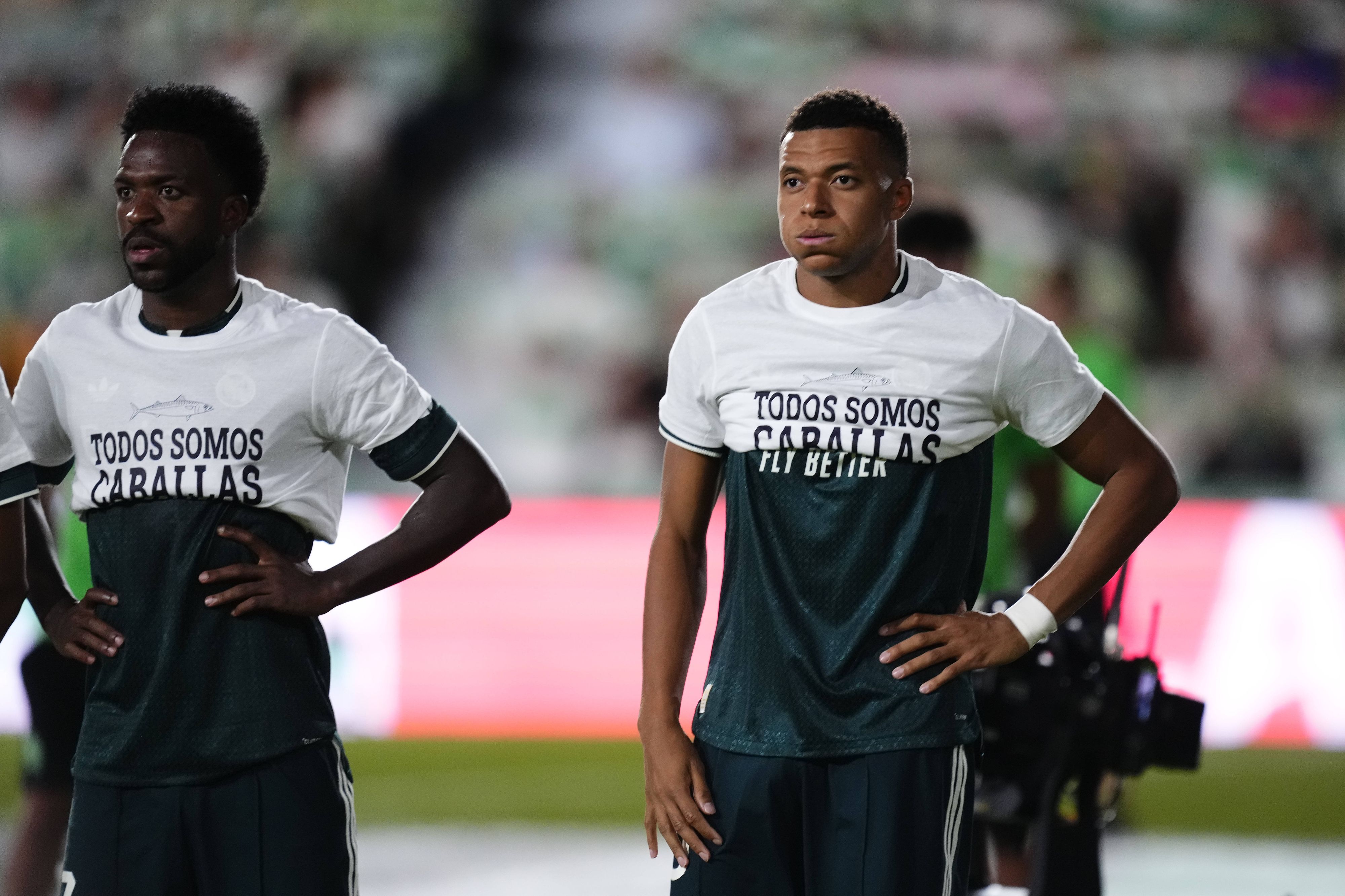 Vini Jr. und Kylian Mbappe.
