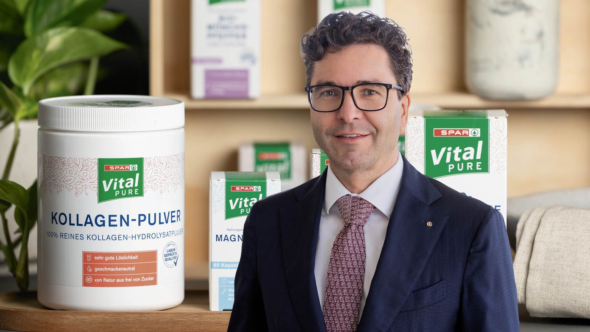 Spar-Vorstand Markus Kaser: Mittlerweile stehen bereits 40 Produkte von Spar Vital Pure in den Regalen.