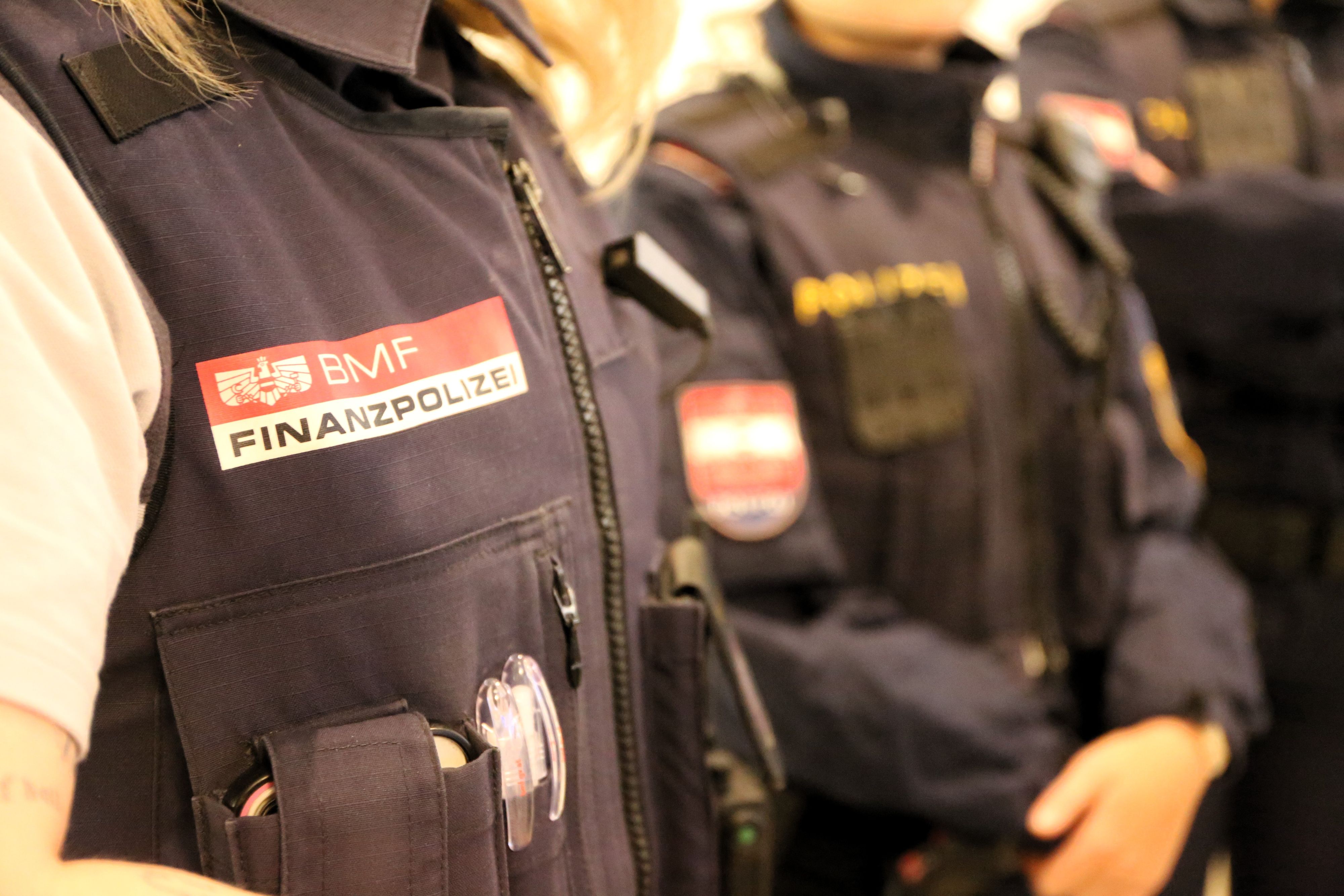 AMS, Finanzpolizei, Polizei und Zoll haben gemeinsam 52 Personen aus insgesamt sieben Flügen kontrolliert.