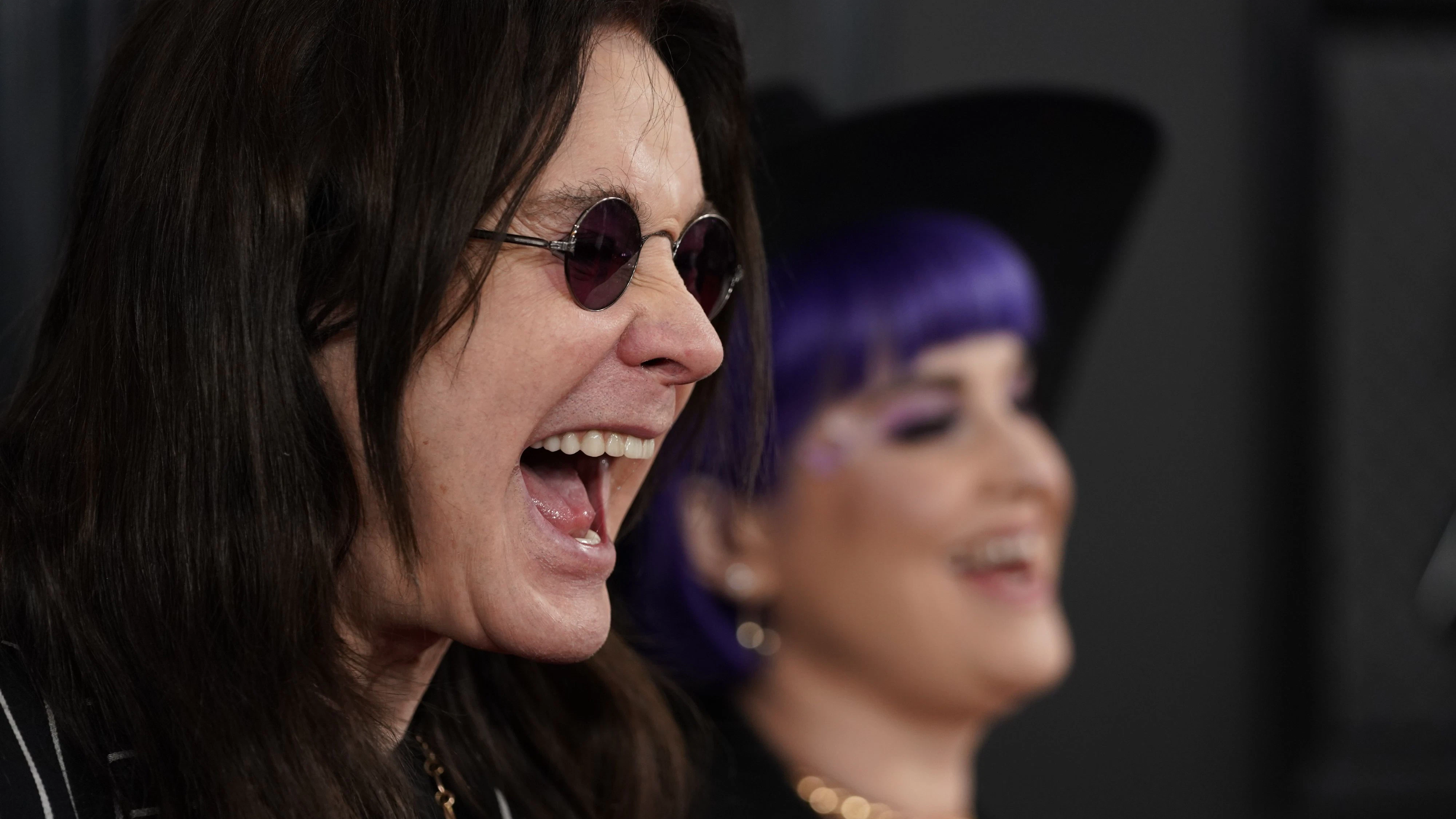 62nd Grammy Awards – Arrivals – Los Angeles, California, U.S., January 26, 2020 – Ozzy Osbourne and Kelly Osbourne. REUTERS/Mike Blake