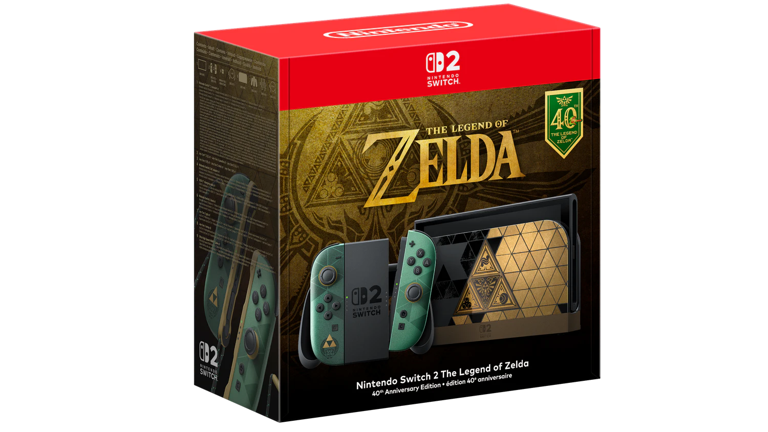 Ebenfalls am 29. Oktober erscheint die Nintendo Switch 2 The Legend of Zelda – Edition zum 40. Jubiläum. 