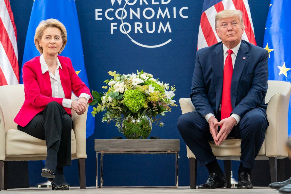 EU-Kommissionspräsidentin Ursula von der Leyen und US-Präsident Donald Trump.