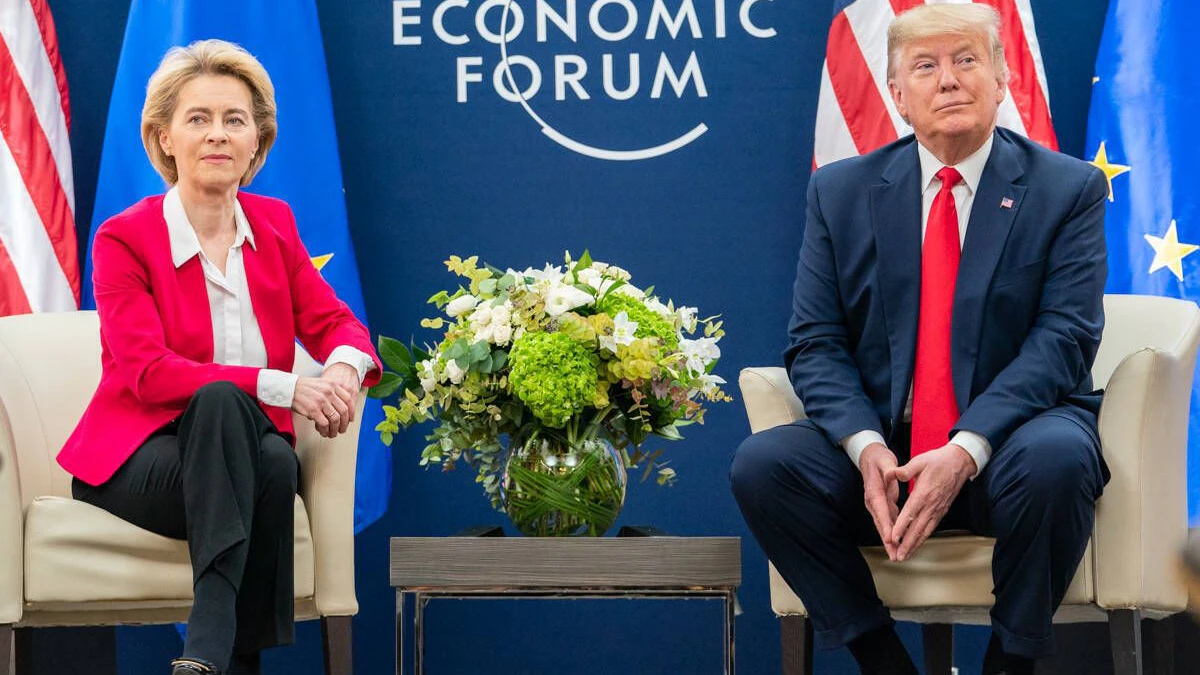 EU-Kommissionspräsidentin Ursula von der Leyen und US-Präsident Donald Trump.
