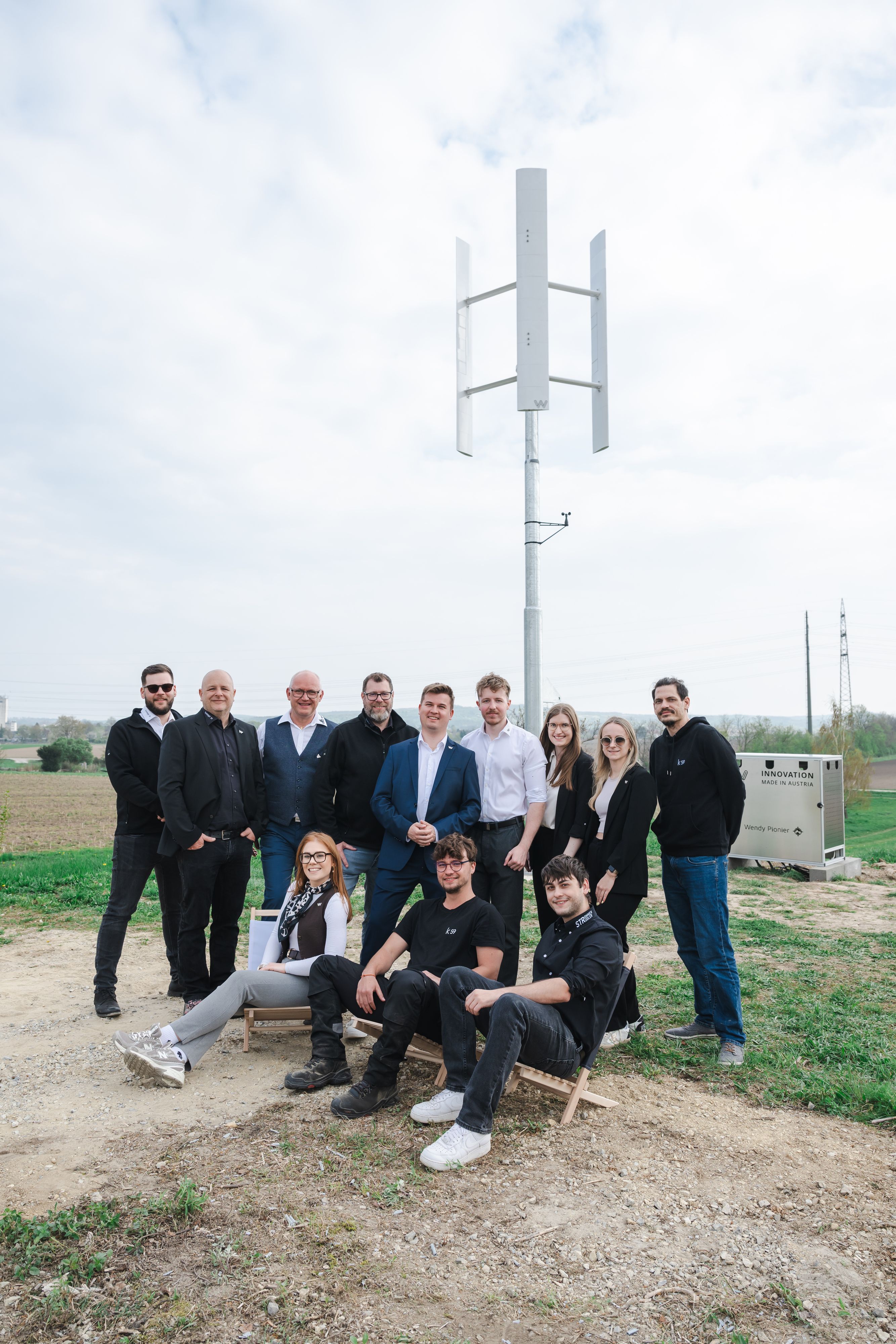 Wendy Windenergy hat bereits zehn Mitarbeiter, Anlagen in Niederösterreich und den Burgenland sind schon im Betrieb.