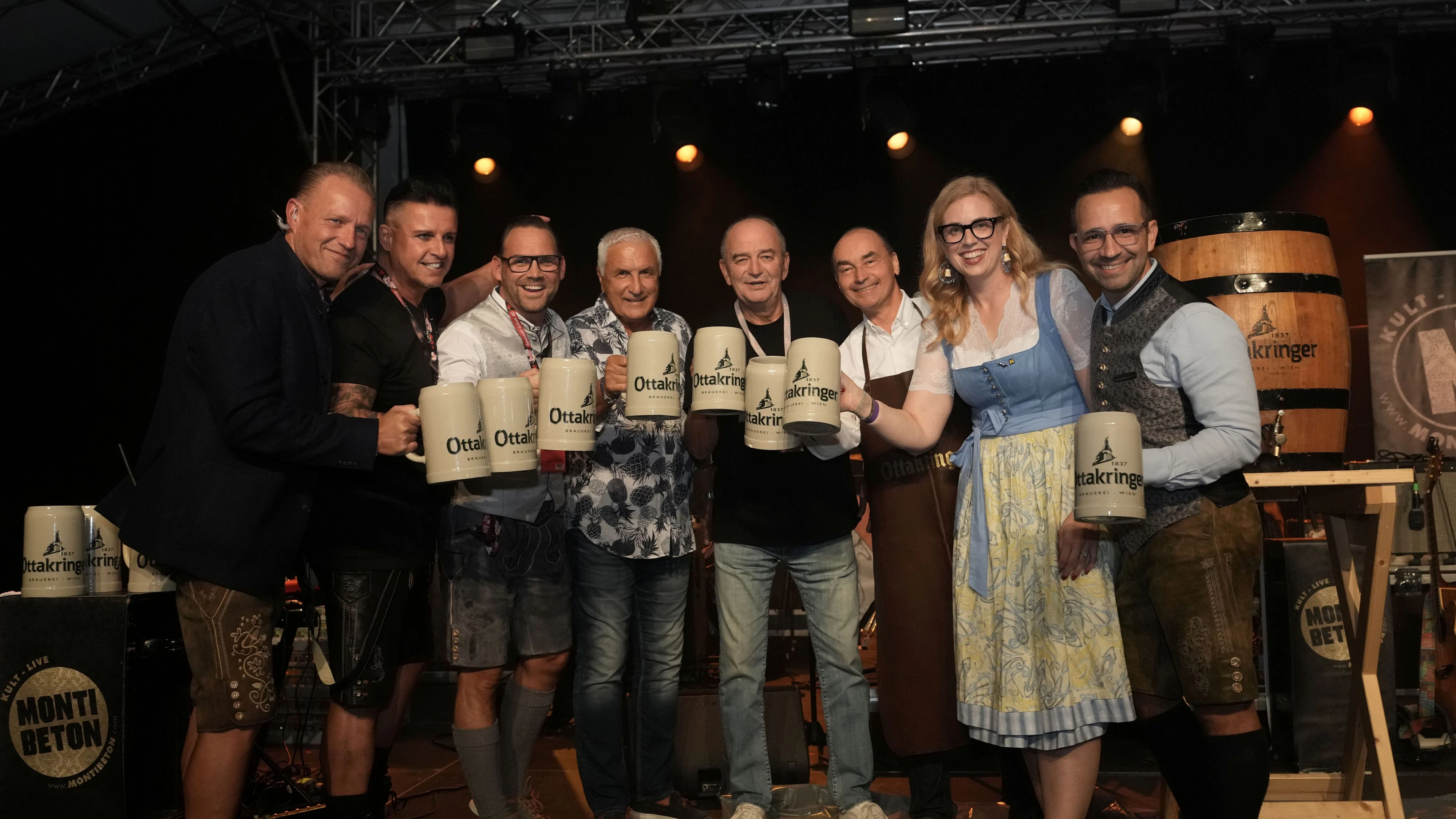 Christoph Novak, Pete Art, Mario Repa, Hans Krankl, Herbert Prohaska, Andreas Linhart, Marlene Zeidler Beck und Christoph Siegl 