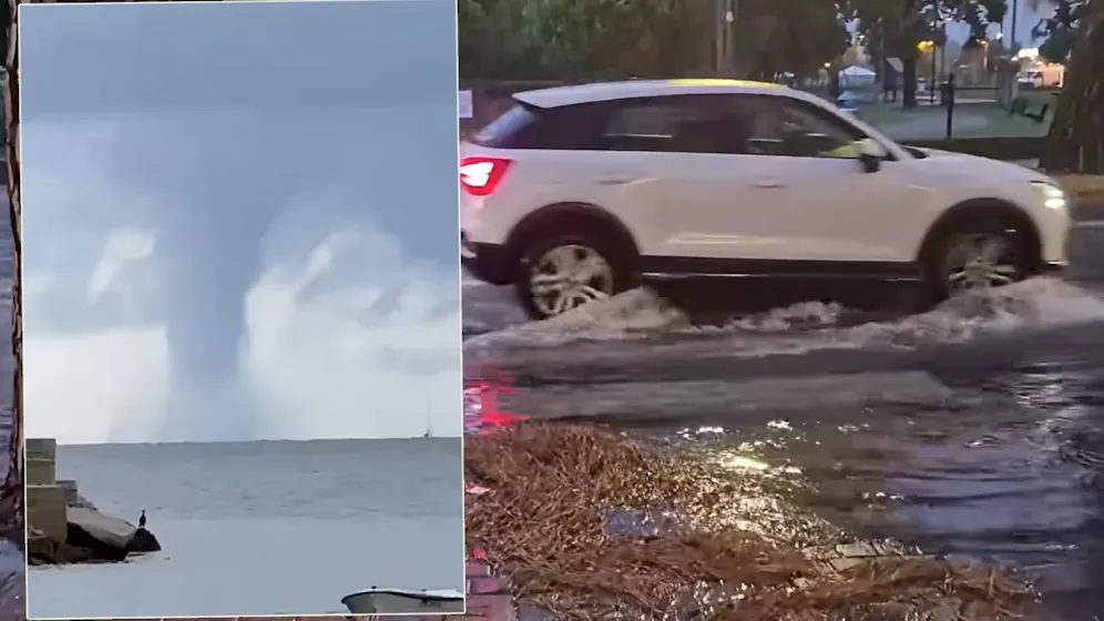 Heute.at - Wasserhose vor Rovinj – Jesolo steht unter Wasser