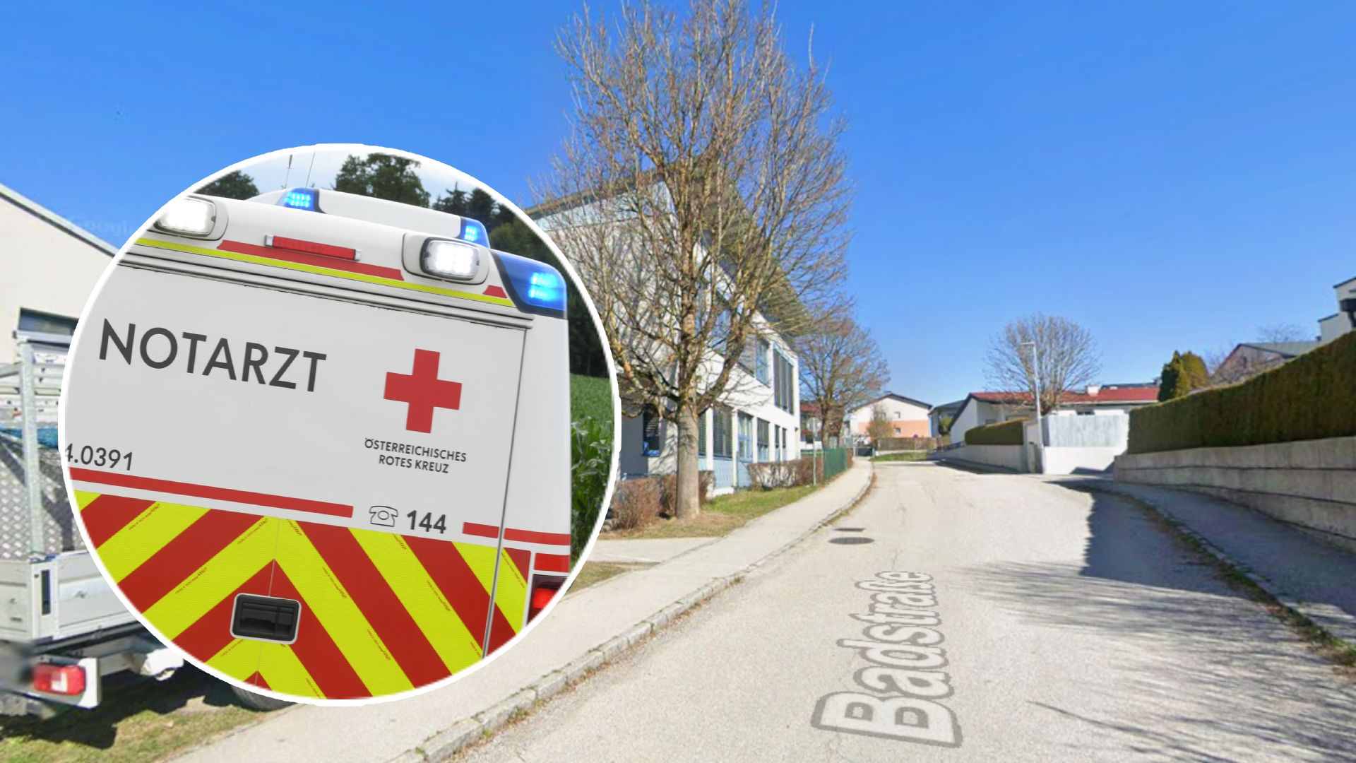 Der Bub kam von der Straße ab. Nach dem Unfall wurde er vom Notarzt versorgt. (Symbolbild)