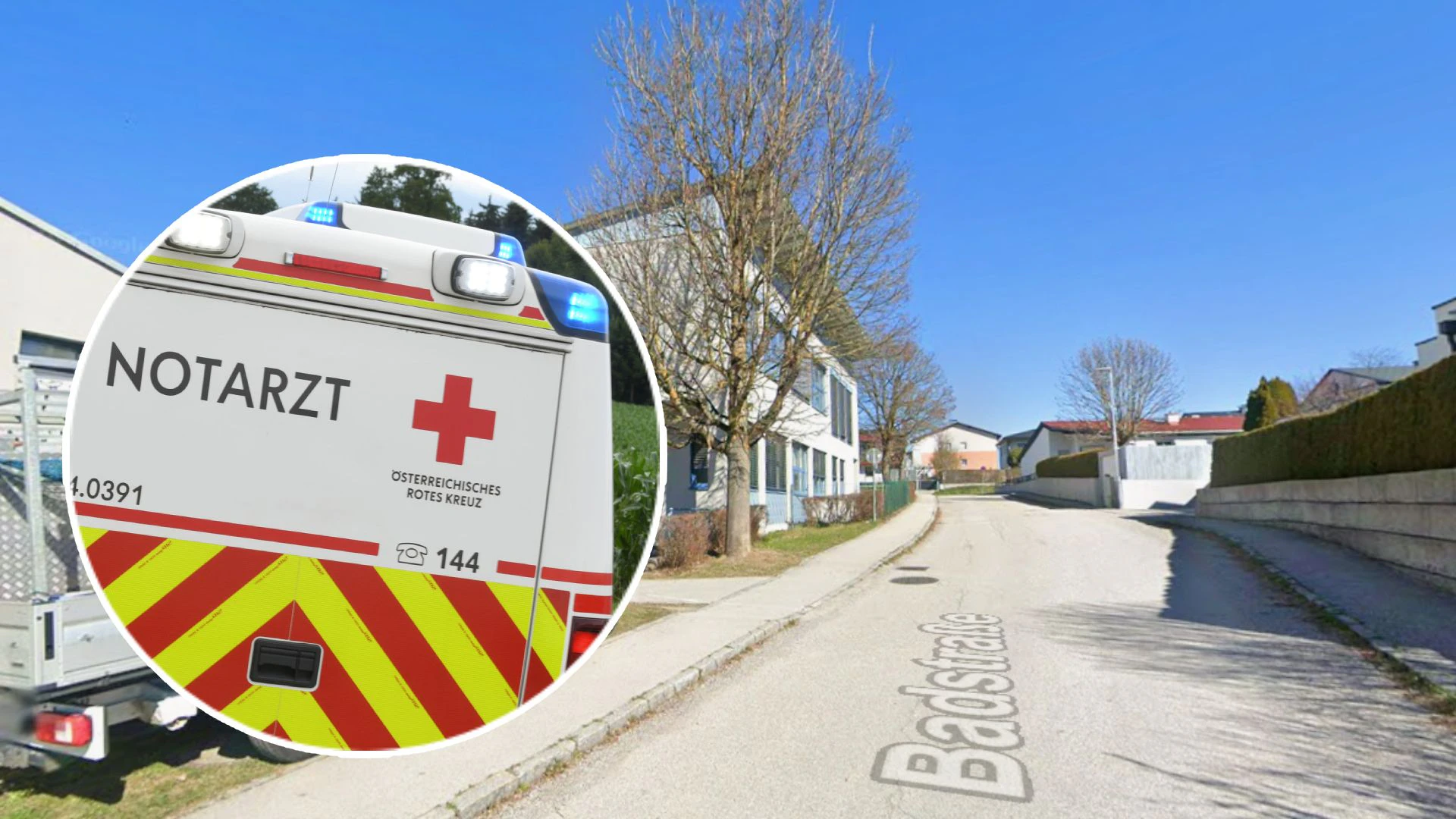 Der Bub kam von der Straße ab. Nach dem Unfall wurde er vom Notarzt versorgt. (Symbolbild)