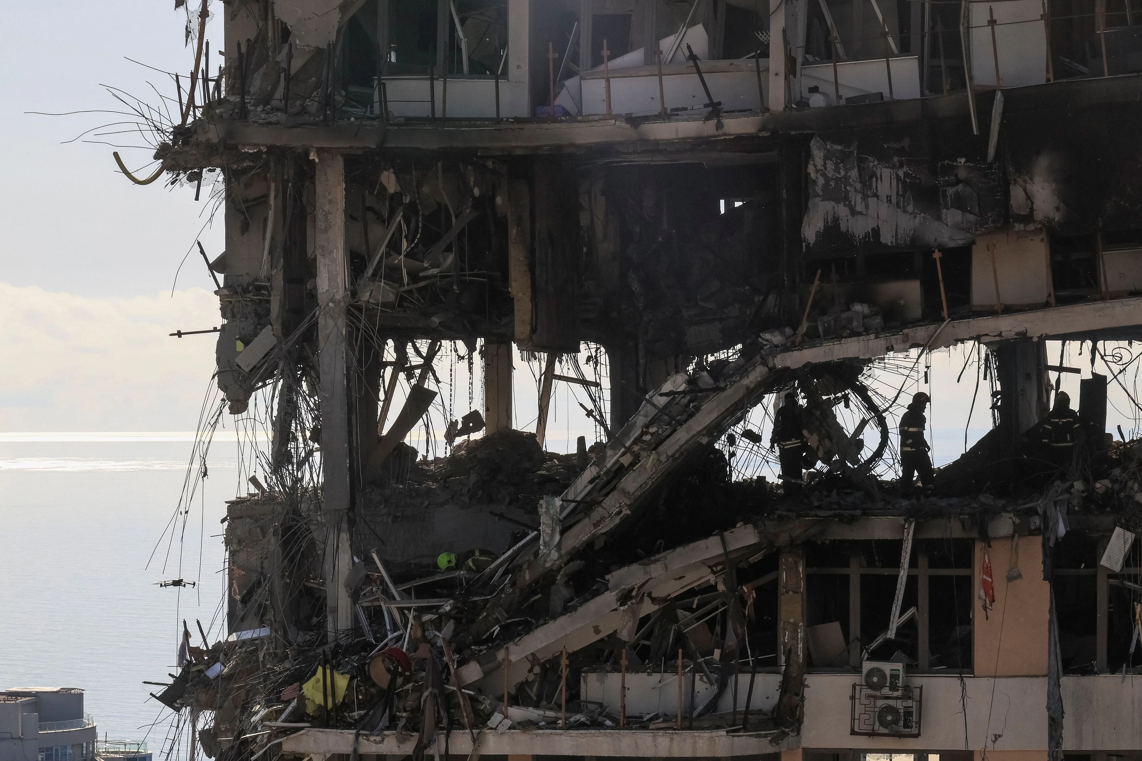 Zerstörtes Wohnhaus in Odessa: Die jüngsten Erfolge Russlands im Krieg gegen die Ukraine sind auf eine KI-basierte Vernetzung seiner einzelnen Drohnen zurückzuführen