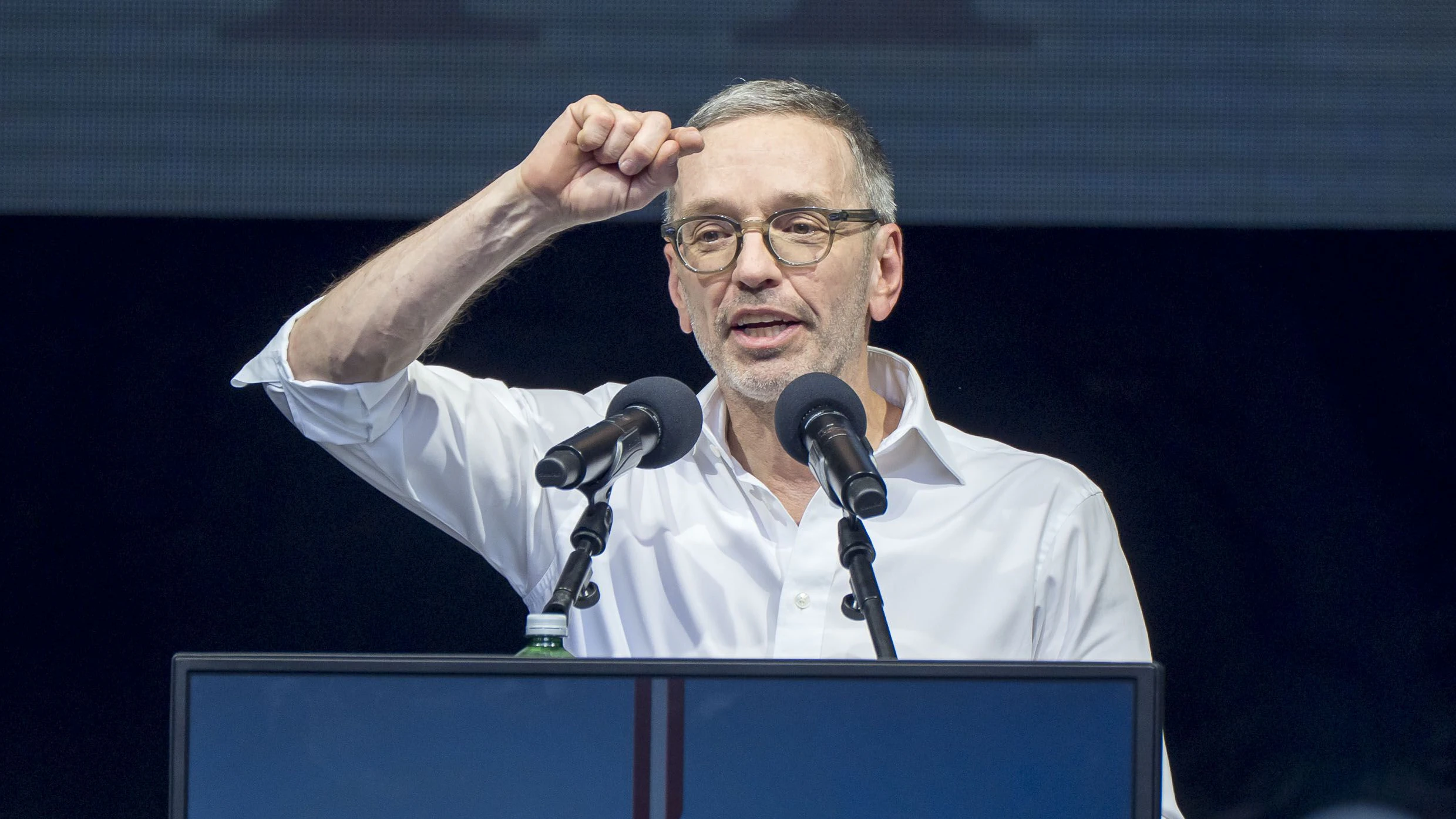 Herbert Kickl anlässlich der 70 Jahr-Feierlichkeiten der FPÖ - Volksfest - am Stephansplatz in Wien, 20260620 Foto: Helmut Graf/Tageszeitung Heute