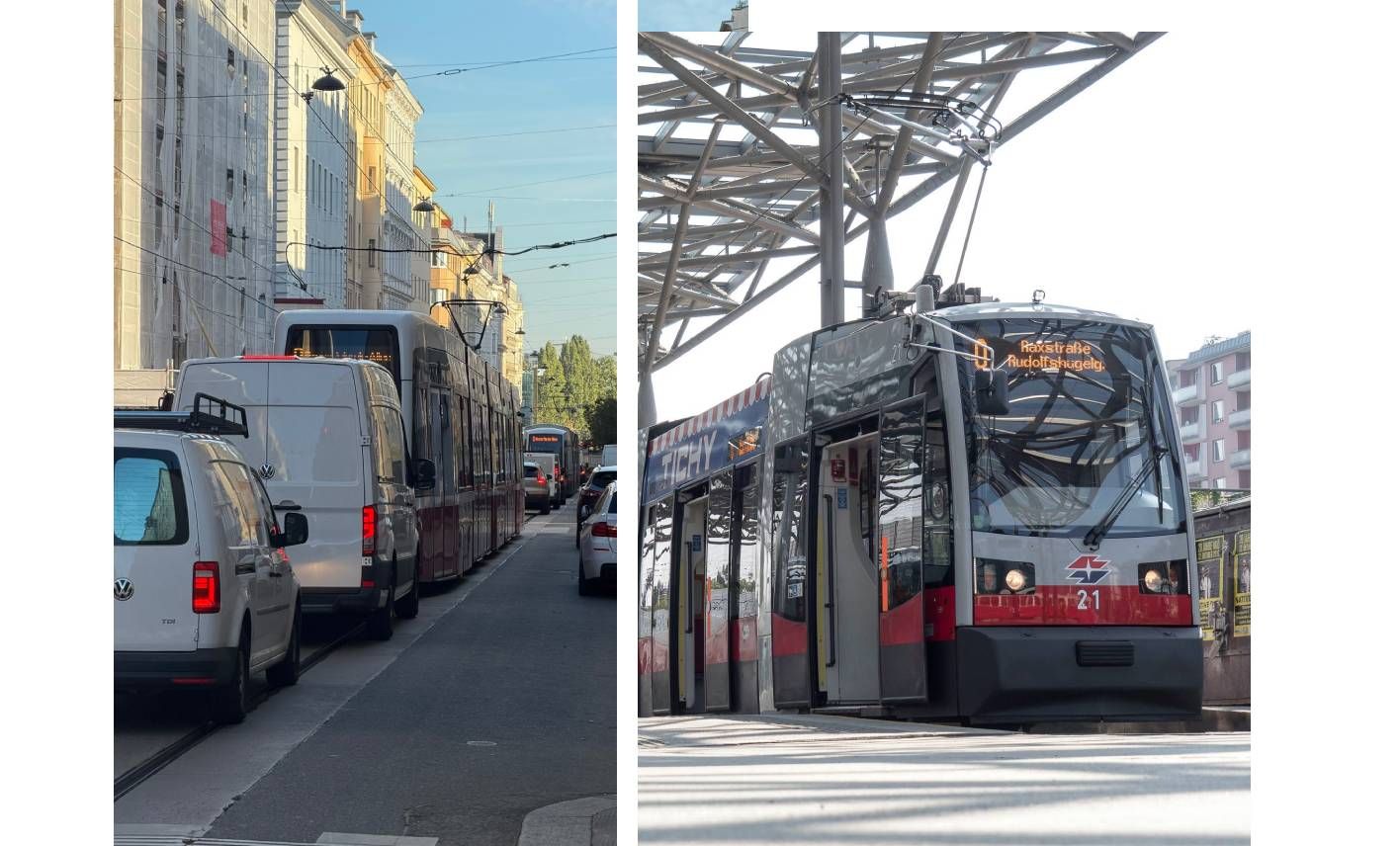 Die Wiener suchen Alternativrouten zur S-Bahn-Strecke. Im 3. Bezirk kommt es daher vermehrt zu Stau. Sowohl Autofahrer als auch Öffi-Fahrgäste sind betroffen.