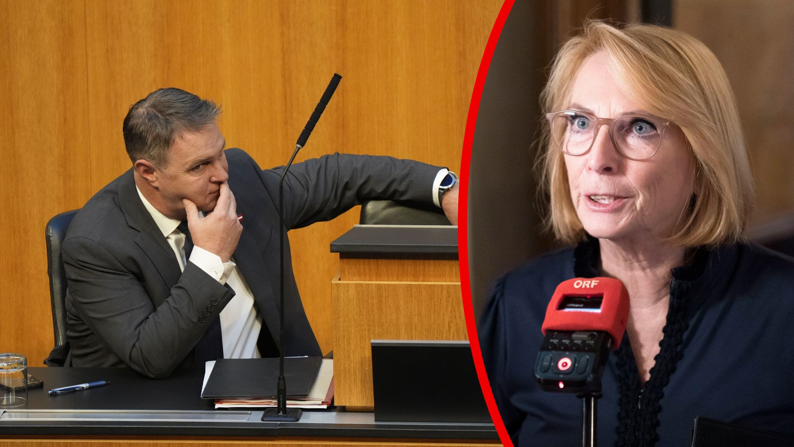 Andreas Babler ist unter Druck. Die Grande Dame der Partei, Doris Bures, hält daher personelle Diskussionen für notwendig.