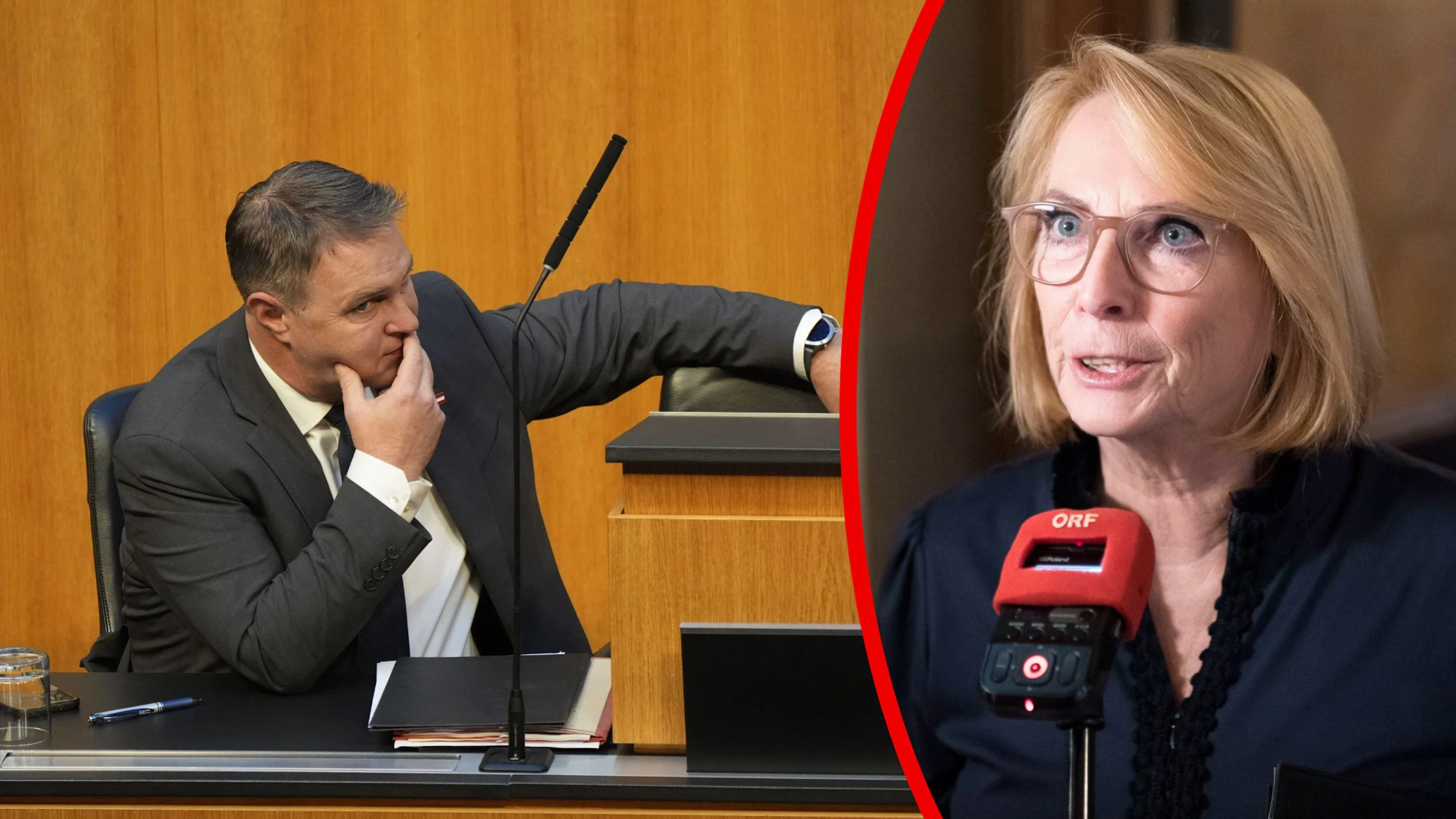 Andreas Babler ist unter Druck. Die Grande Dame der Partei, Doris Bures, hält daher personelle Diskussionen für notwendig.
