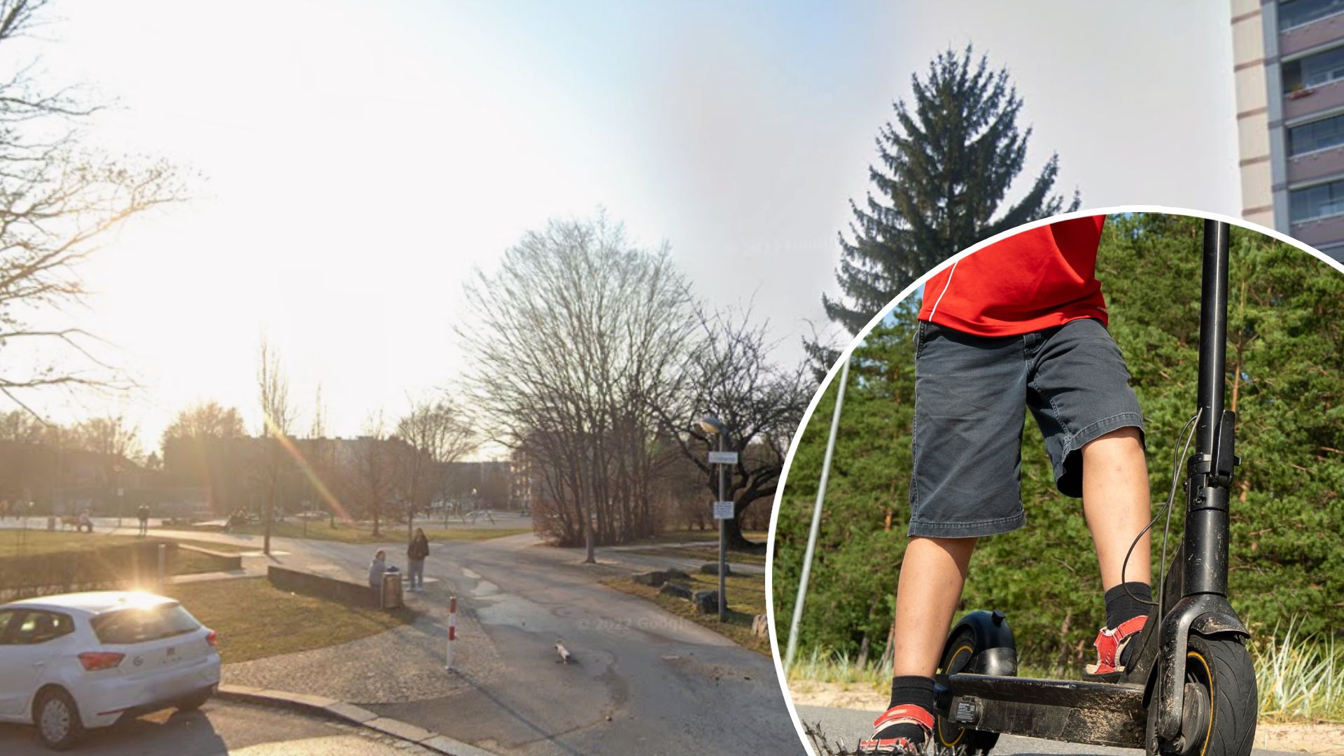 Heute.at - Maskierte Teenies rasen durch Park, gefährden Passanten