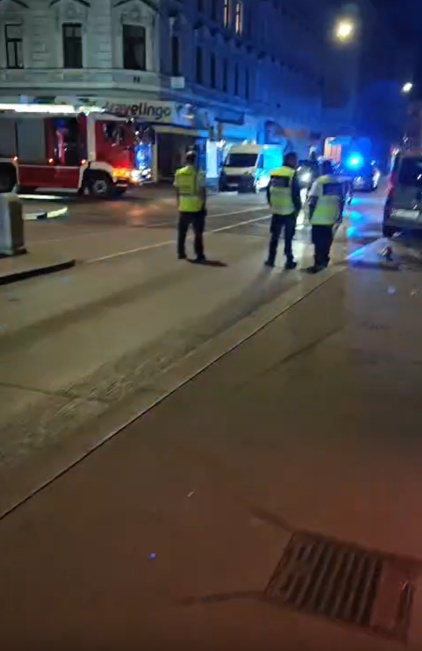 Kurz nach Mitternacht kam ein Auto auf Höhe des Keplerplatzes aus bislang ungeklärter Ursache von der Straße ab.
