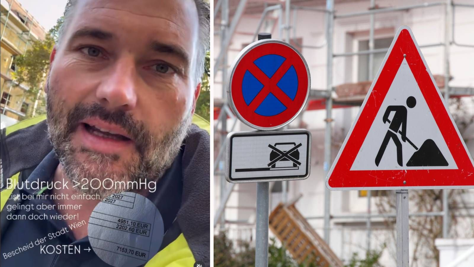 Ein Wiener Unternehmer ärgert sich über die Bürokratie rund um ein Halteparkverbot. Sein Instagram-Video erreichte nun sogar Staatssekretär Schellhorn.