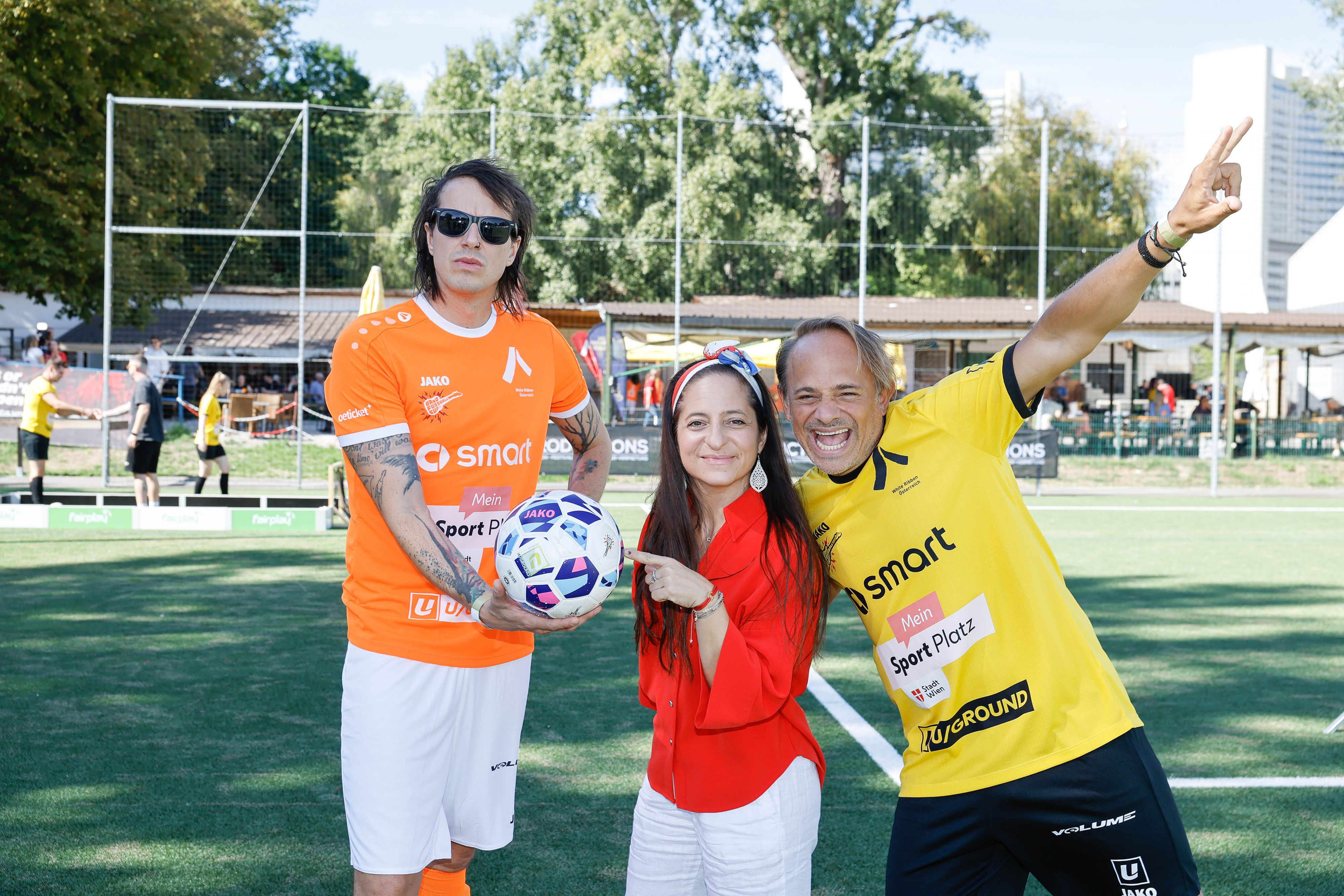Marco Pogo, Caroline Athanasiadis und Leo Aberer