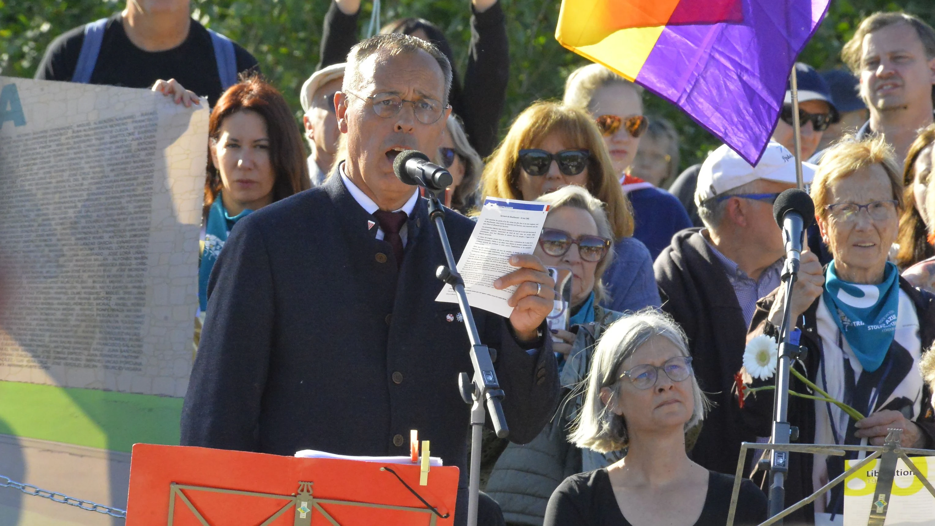 Jean-Louis Roussel bei der Gedenkfeier in Gusen im Mai 2025