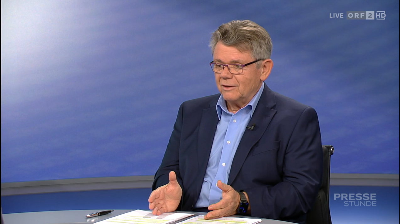 ÖGB-Präsident Wolfgang Katzian (SPÖ) in der ORF-Pressestunde am 20. September 2026.