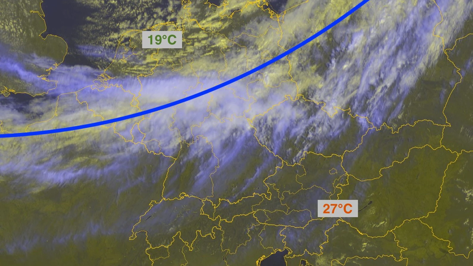 Heute.at - Kaltfront rollt an, verändert das Wetter jetzt komplett