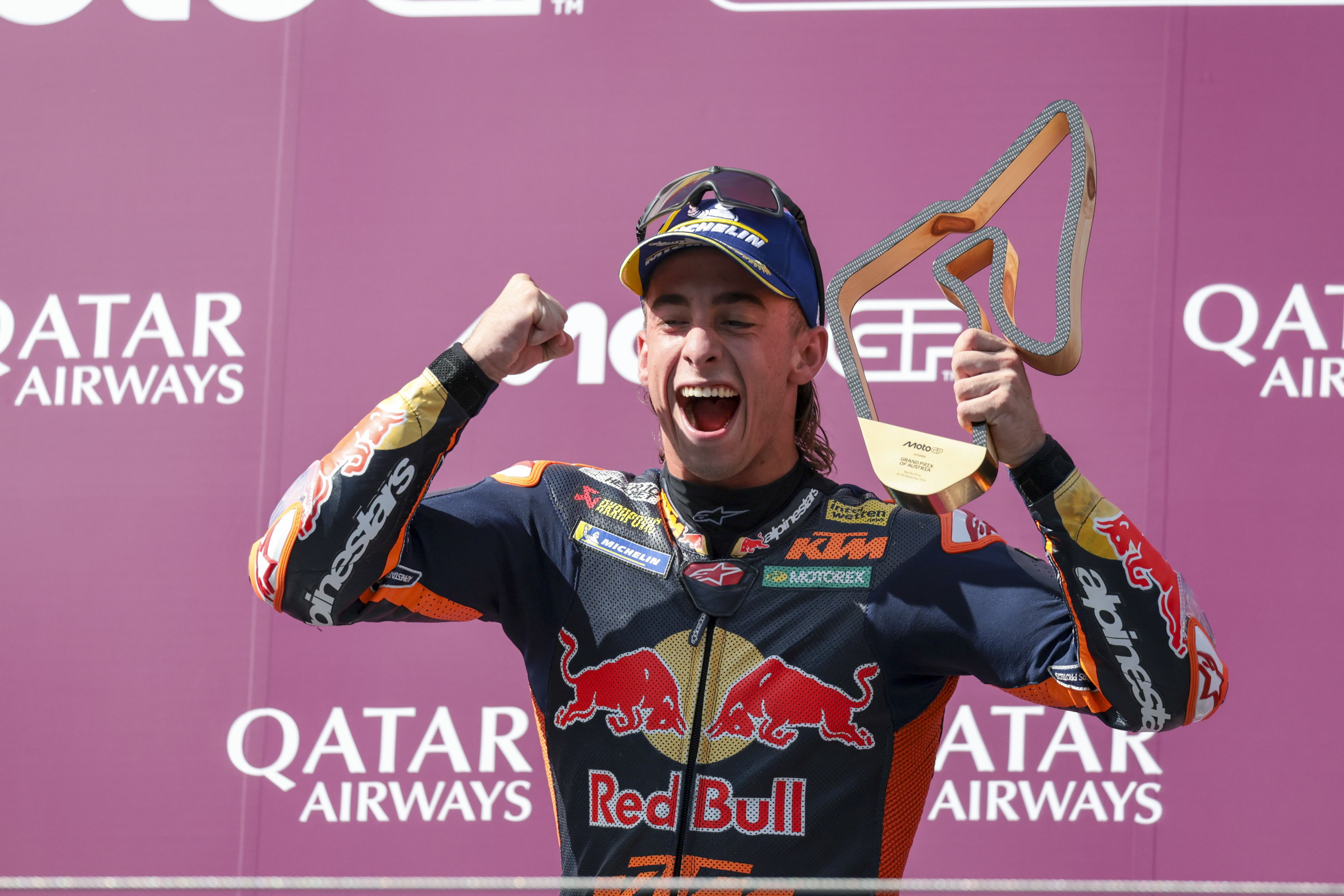 Der Spanier Pedro Acosta fuhr auf der KTM zum Spielberg-Sieg.