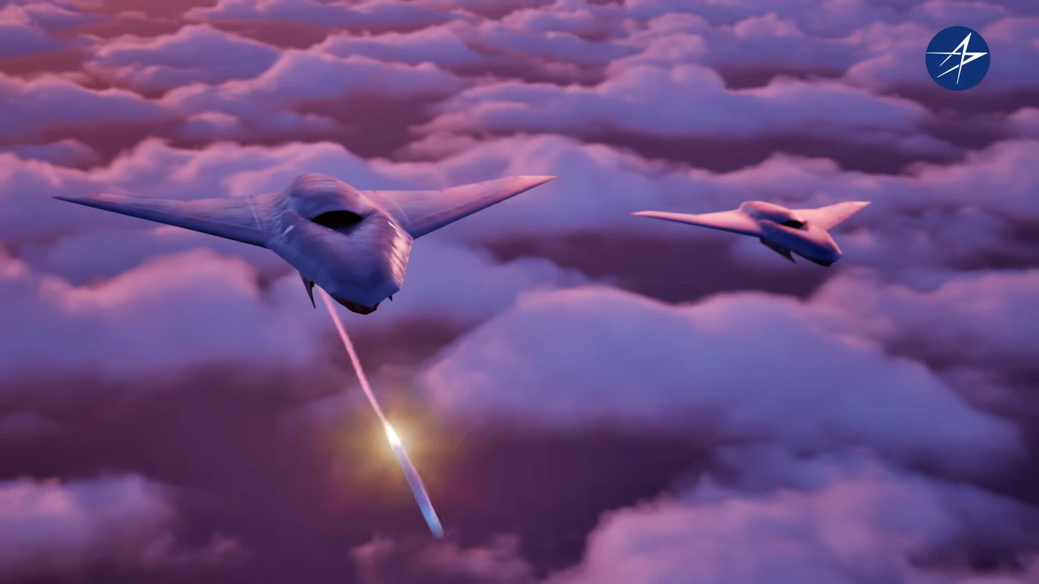 Kampfdrohne "Vectis" von Lockheed Martin in einer Computervisualisierung