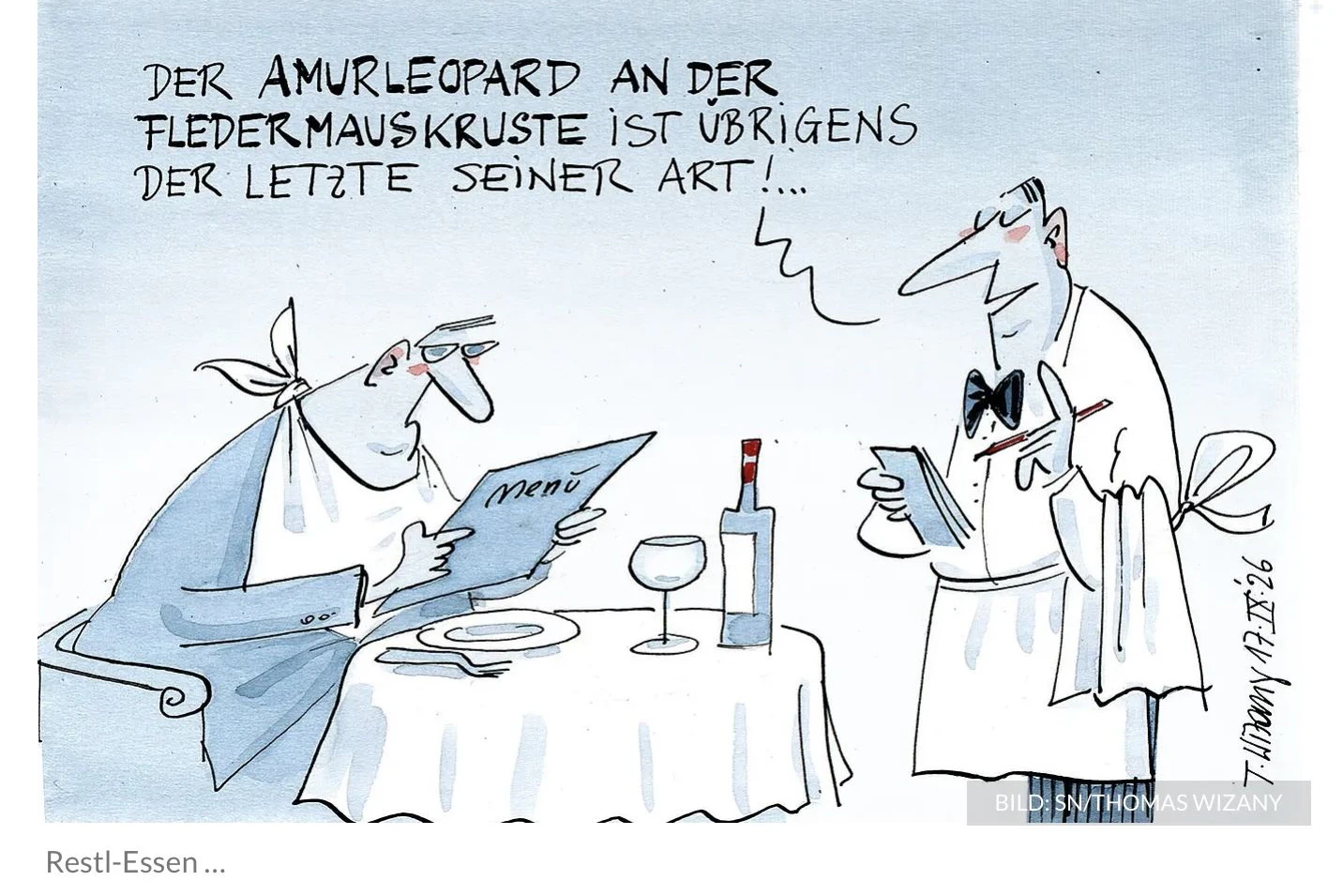 Gewohnt g'schmackig: die Karikatur der Salzburger Nachrichten zur Frauennerfling-Causa